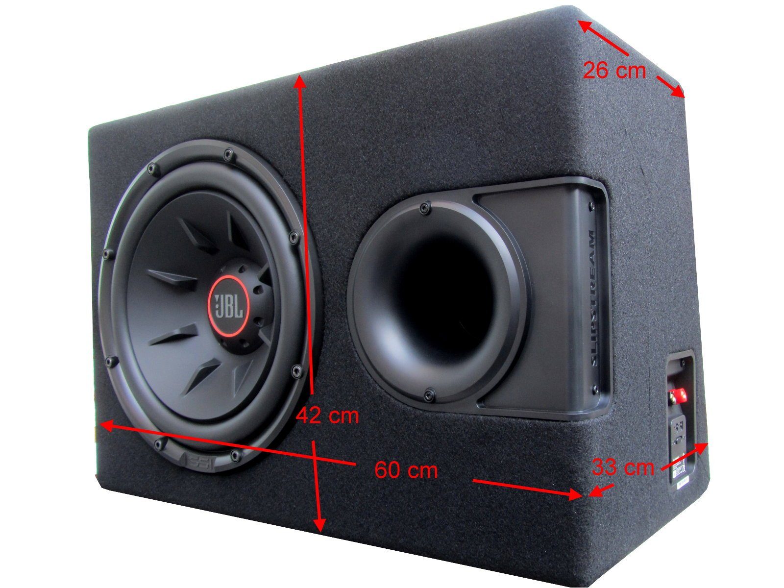 Watt Set Subwoofer 1700 Verstärker Basspaket JBL Auto-Subwoofer DSX Kabelset