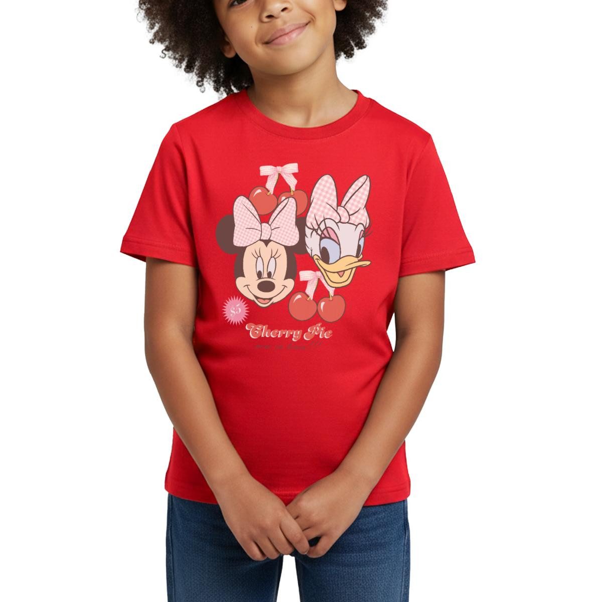 Spreadshirt T-Shirt Mickey & Minnie Cherry Pie Minnie & Daisy Kinder T-Shirt (1-tlg)