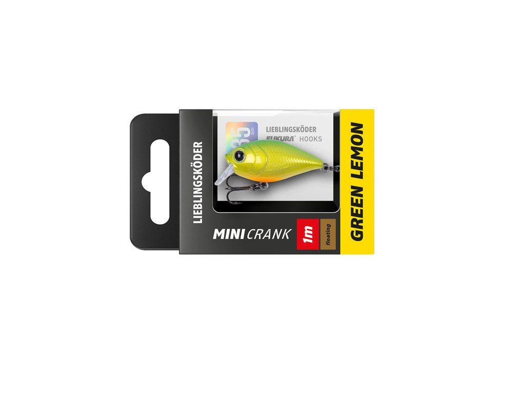 Lieblingsköder Kunstköder Mini Crank Set - Lieblingsköder - 3 er Set - Trübes Wasser, (Trüb, 3-St. Minicrank Set trüb), Effektiver Lauf, Exzellente Verarbeitung