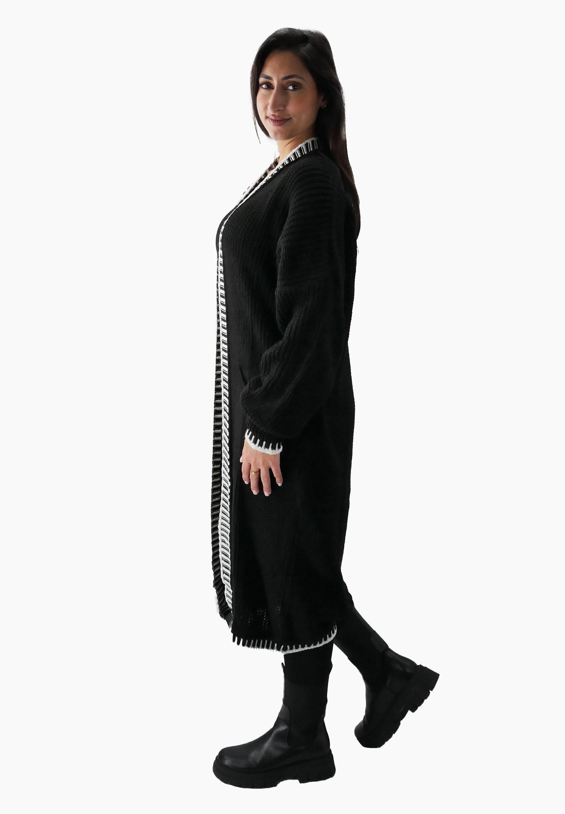 Elara Cardigan Elara Langer Damen Oversize günstig online kaufen