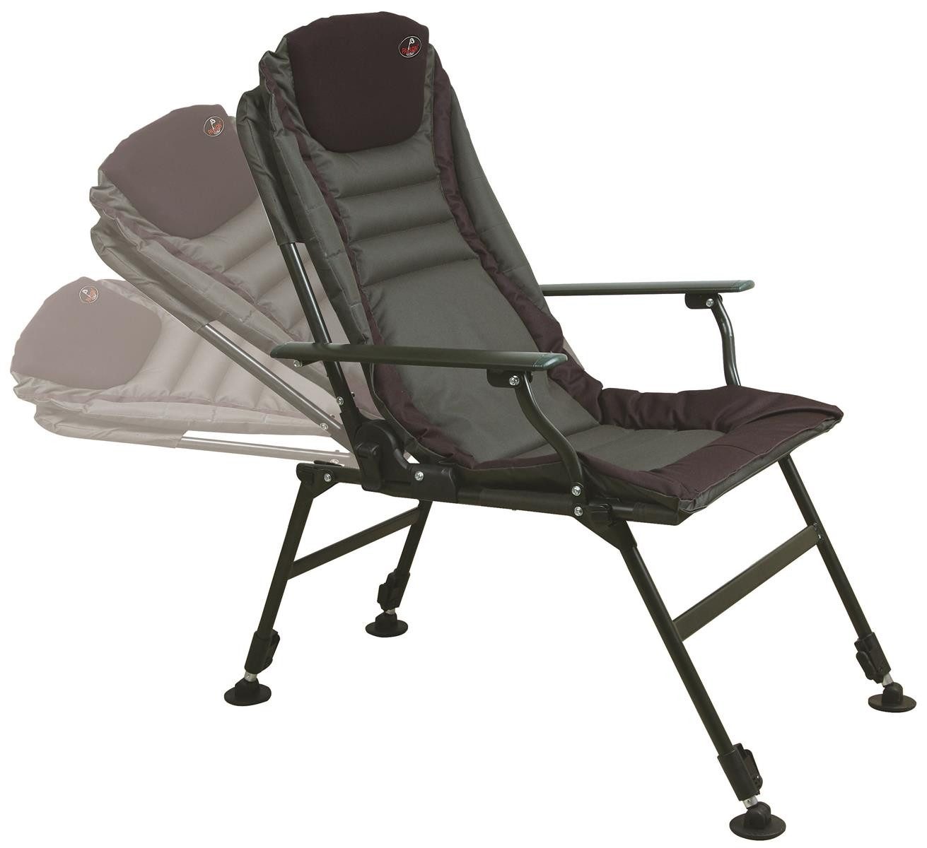Angelstuhl Paladin Luxus Karpfenstuhl mit Armlehnen Angelstuhl Campingstuhl