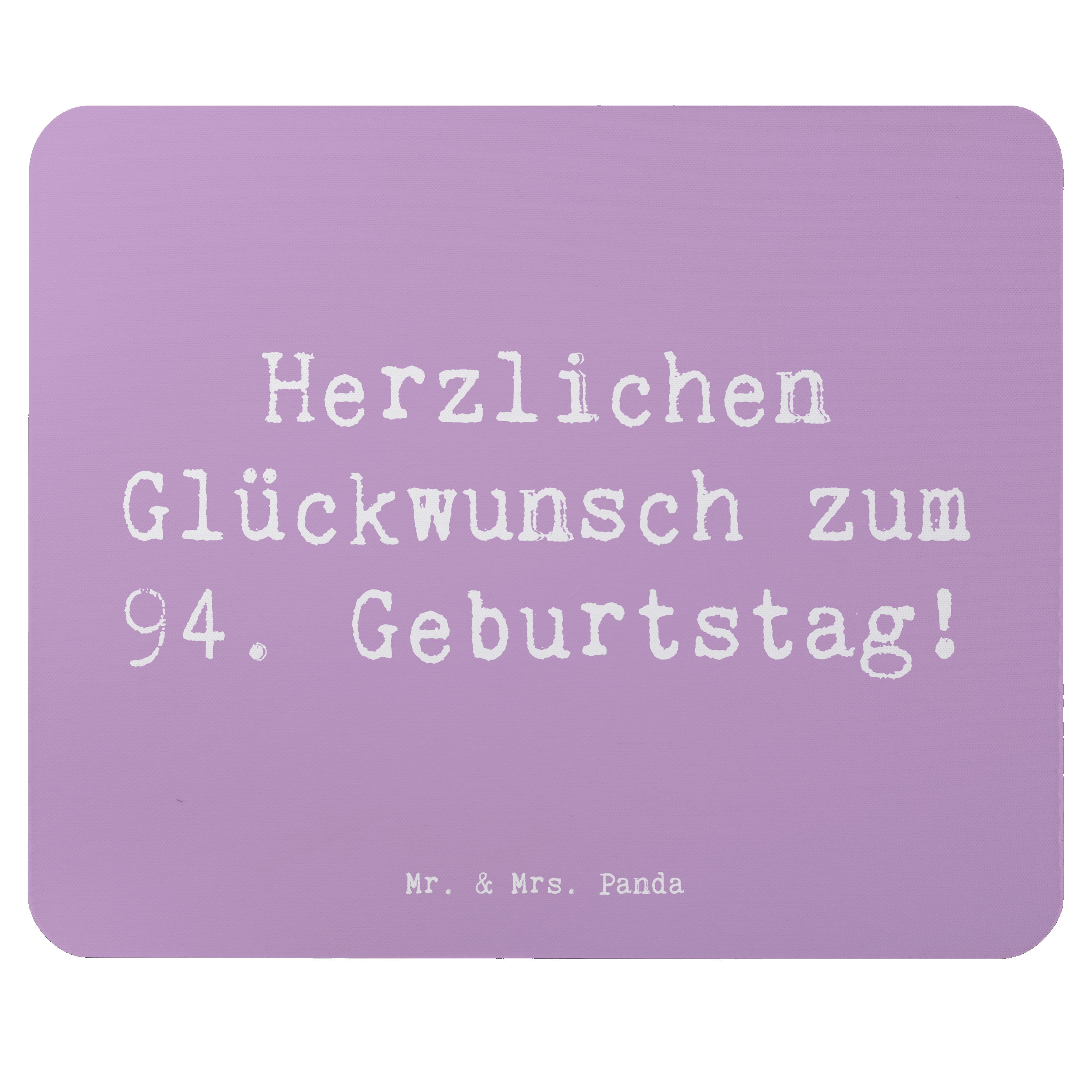 Mauspad Spruch 94. Geburtstag - Lavendeltraum - Geschenk, Ehrentag, Arbeitszi