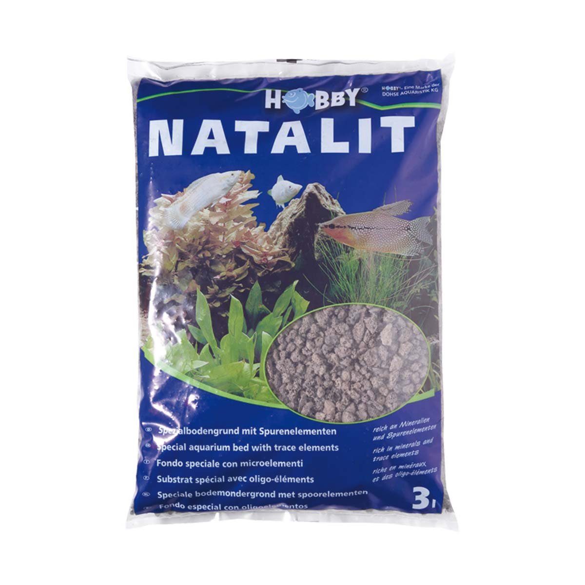 HOBBY Аквариумы-Substrat Natalit, Bodengrund, 3 Liter