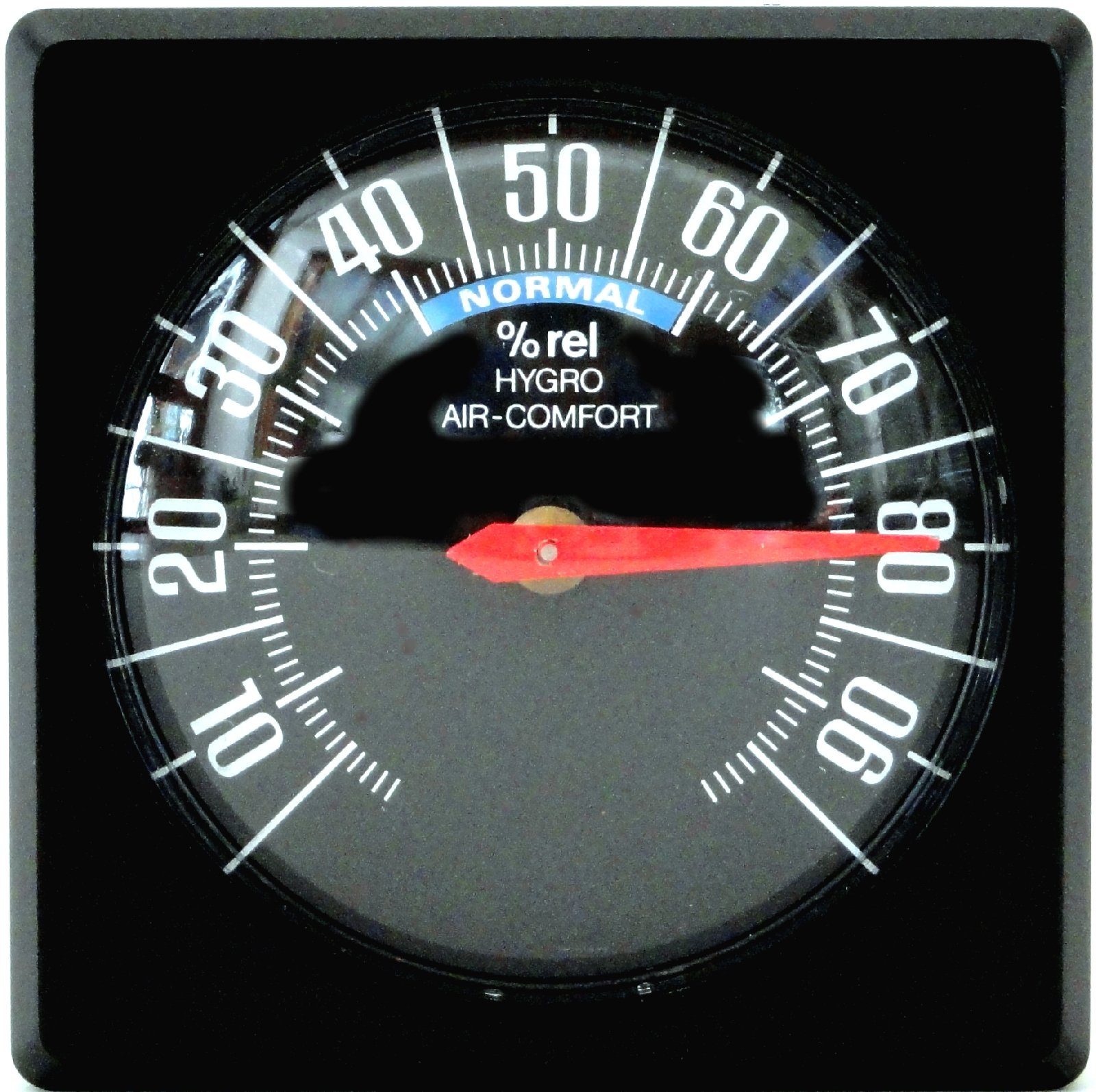 HR Autocomfort Hygrometer Historisches Bimetall Hygrometer 5 x 5 cm justierbar; selbstklebend