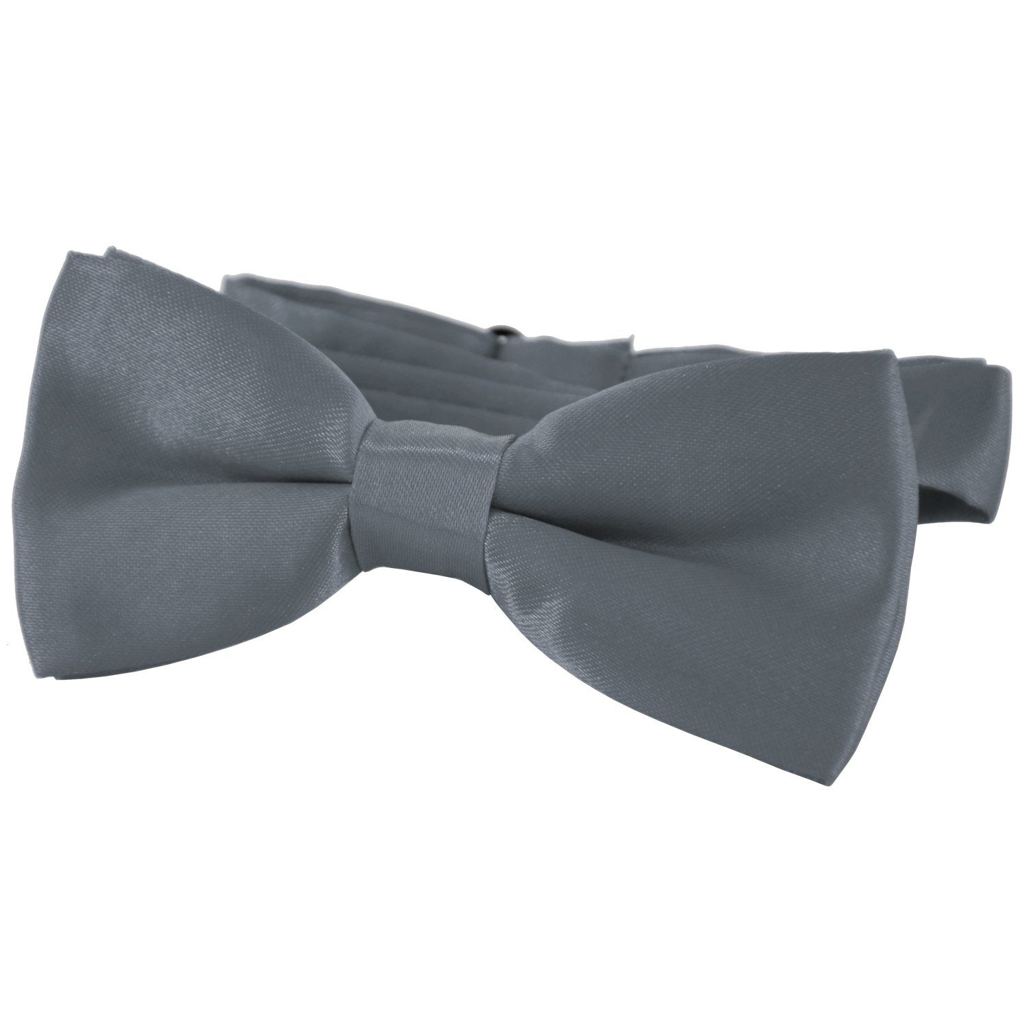 DonDon Kinderfliege Kinder Jungen Fliege 9 x 4,5 cm glänzend (Packung, 1-St) bereits gebunden, verstellbar, Seidenlook