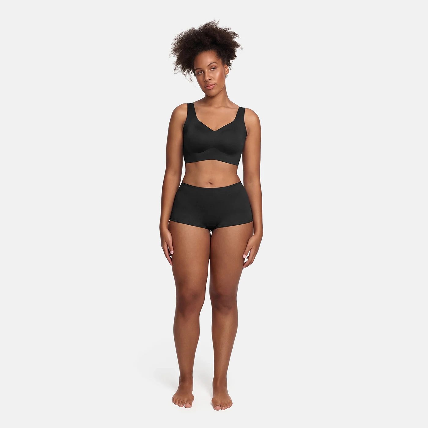 cfab (creamy fabrics) Bügelloser BH Comfort Minimizer Back Support BH-Taupe-XL (1-tlg)