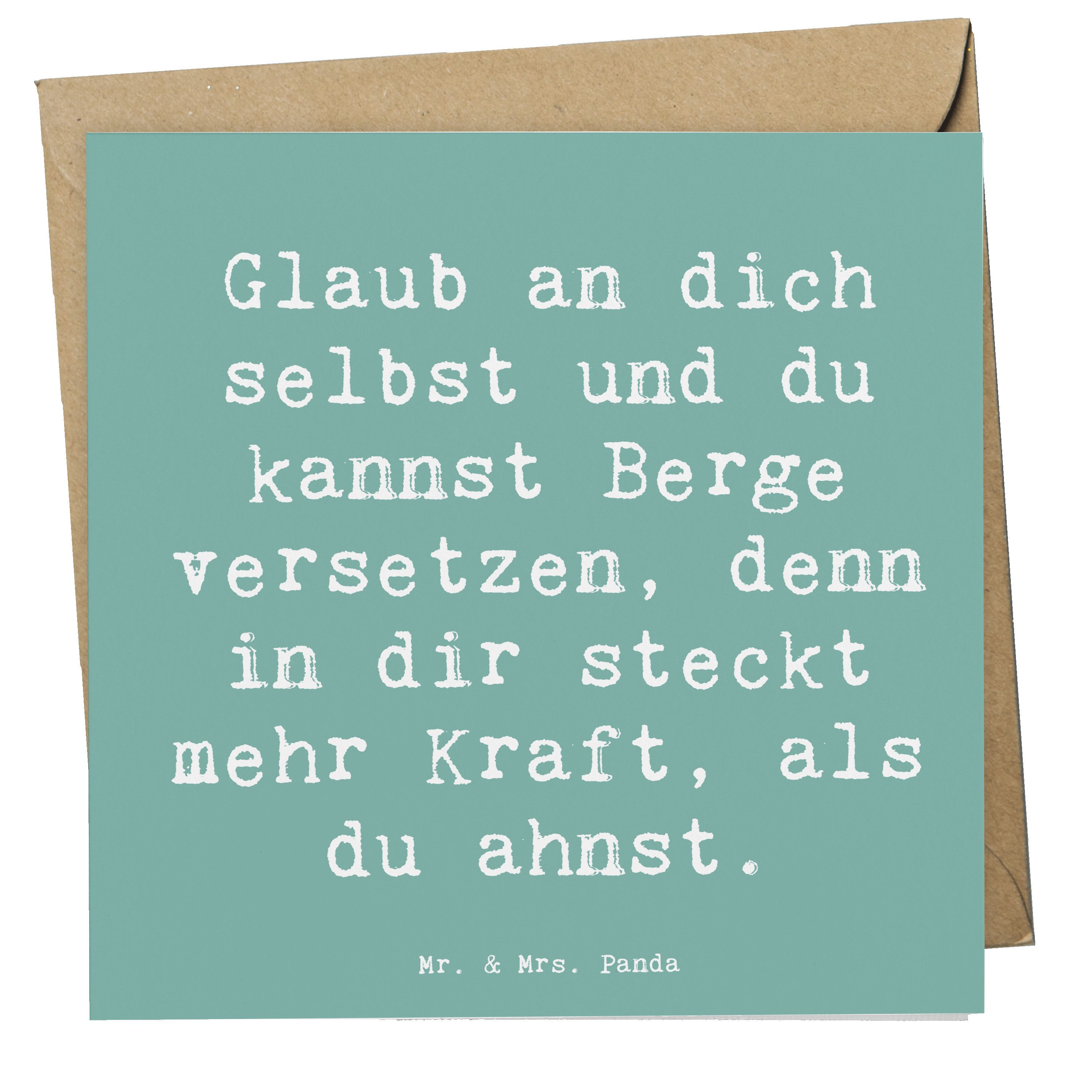 Grußkarte Selbstvertrauen stärken - Meeresbrise - Geschenk, stark sein, Mutmach