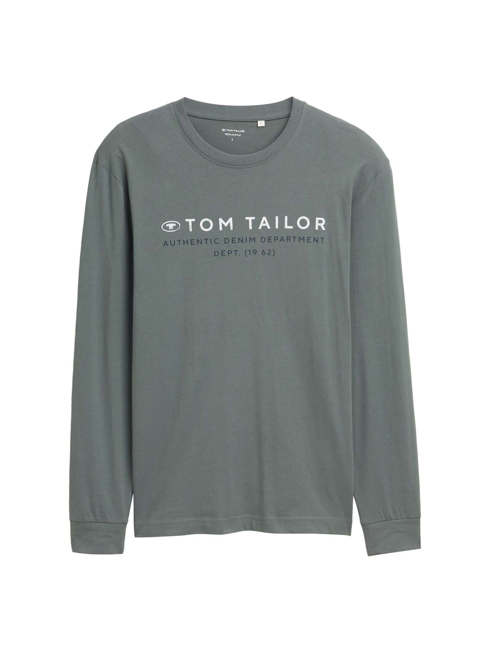 TOM TAILOR Langarmshirt Langarmshirt mit Logo-Print günstig online kaufen