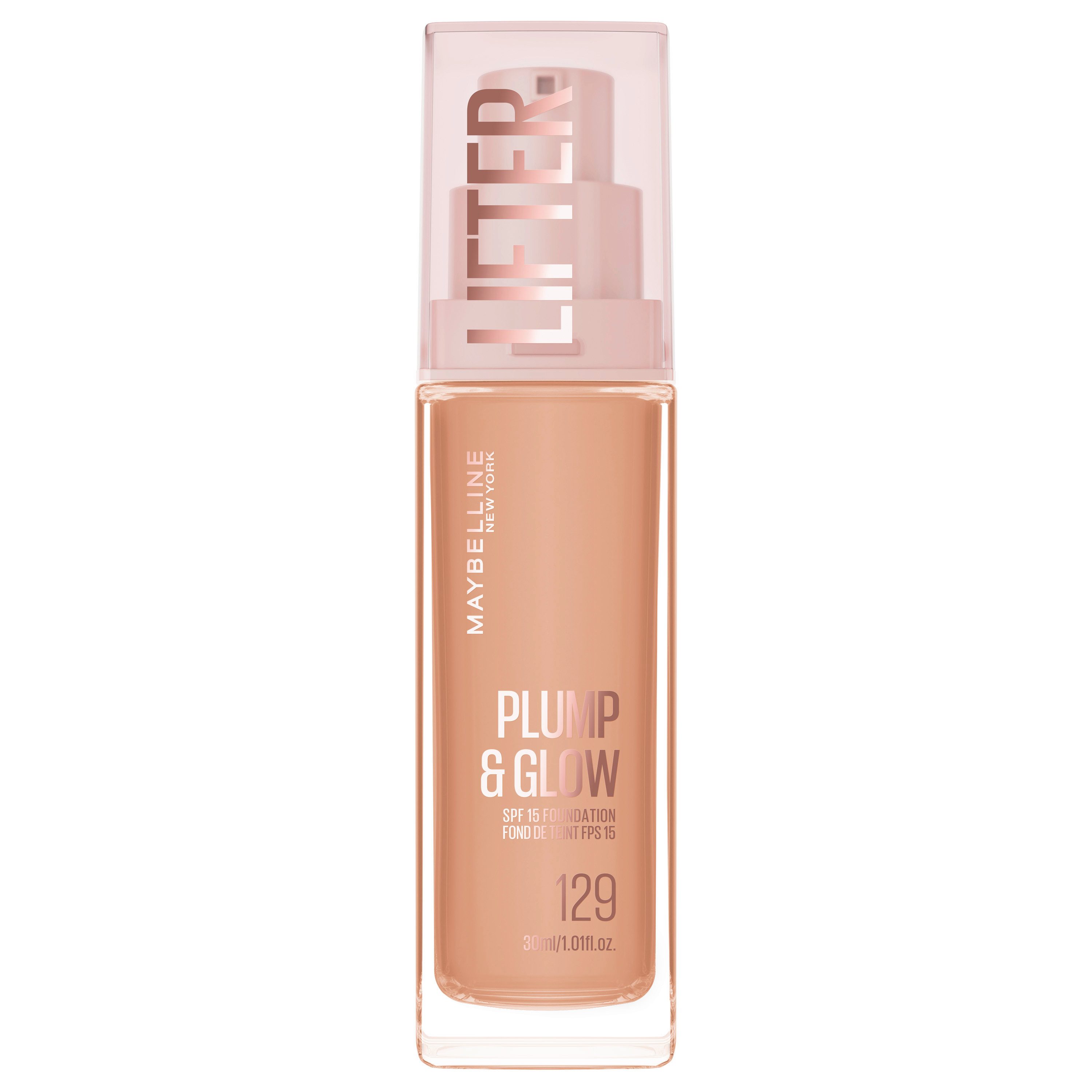 MAYBELLINE NEW YORK Foundation LIFTER PLUMP AND GLOW FOUNDATION, verleiht sofort einen strahlenden Glow