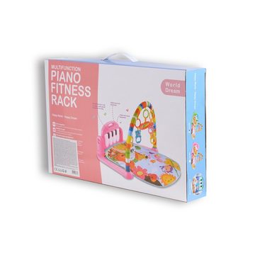 Moni Spielbogen Spielbogen Fitness Girl 696-R22, Krabbeldecke Klaviertasten Hängespielzeuge