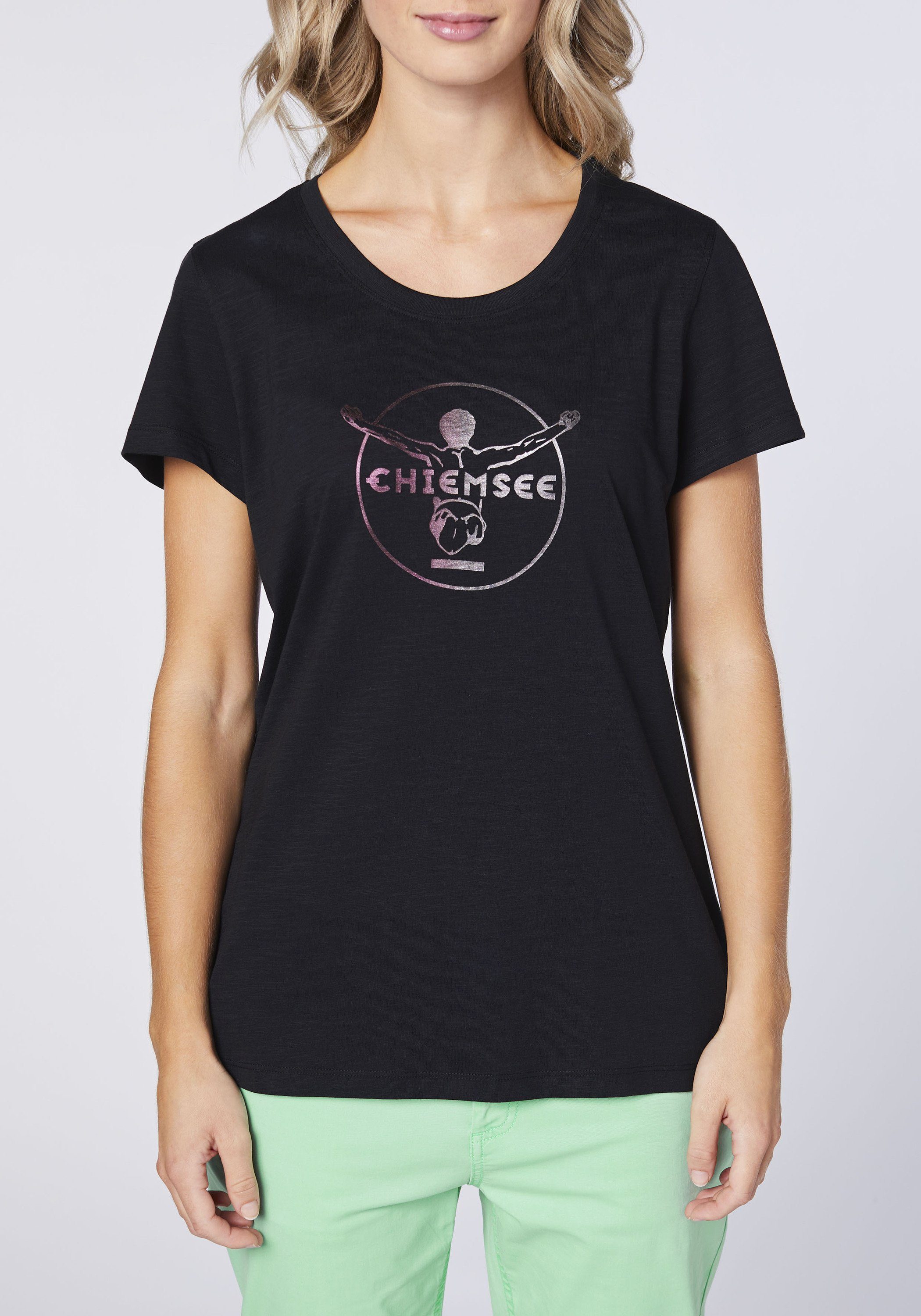 Chiemsee Print-Shirt T-Shirt mit Jumper-Frontprint 1