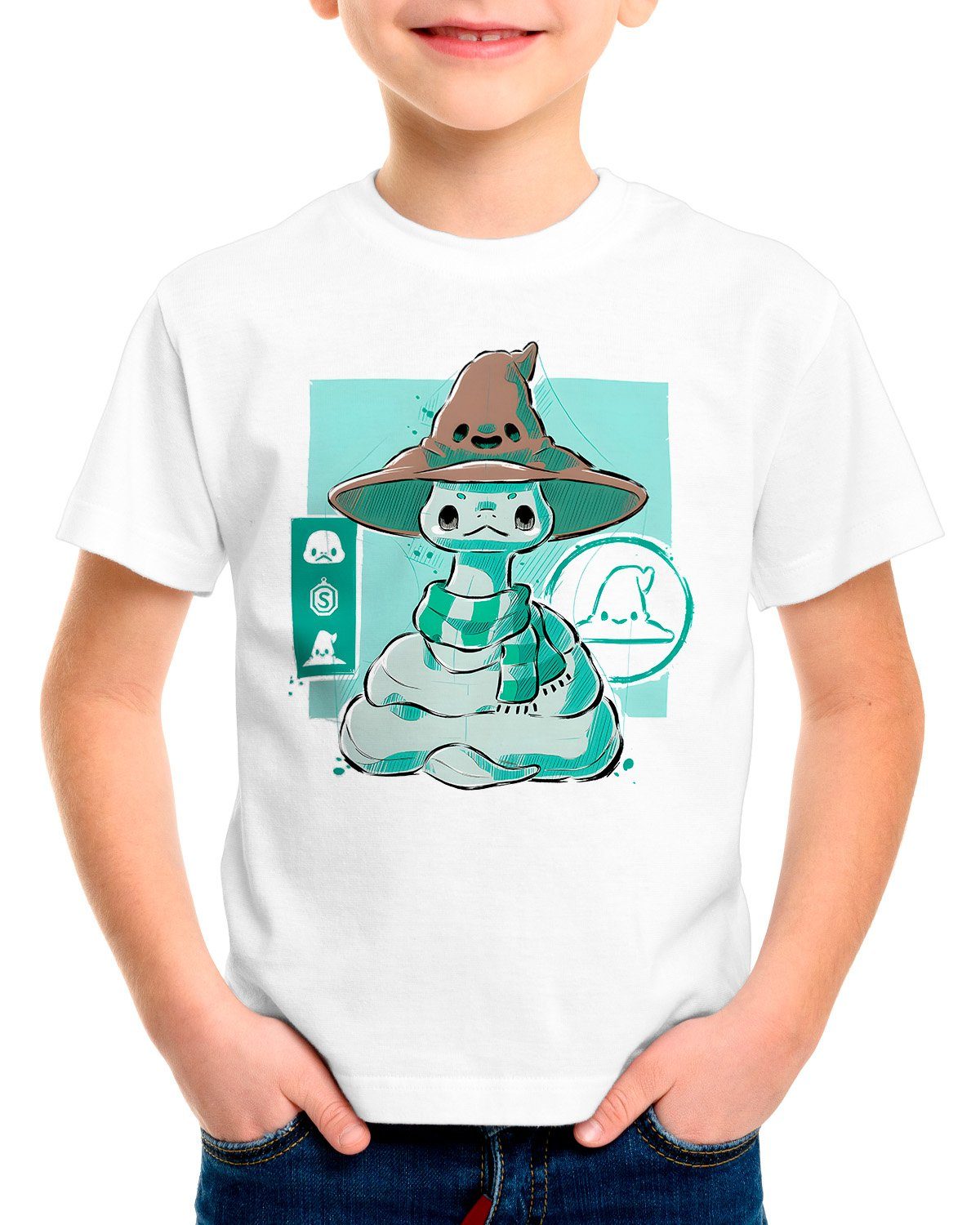 Chibi Print-Shirt slytherin potter T-Shirt style3 hogwarts Kinder harry legacy Ambitious hufflepuff ravenclaw gryffindor