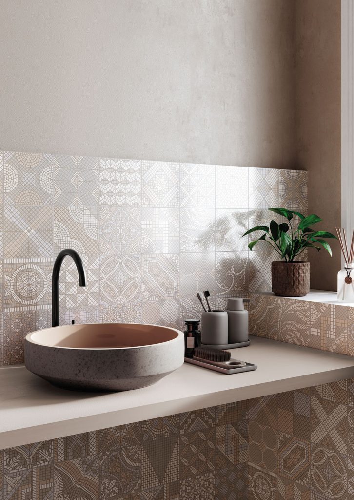 BOXTEC Bodenfliese AMBIENT WHITE 16.5 x 16.5 Feinsteinzeug Wand- und Bodenfliese, Feinsteinzeug 16.5x16.5, Bunt gemischt
