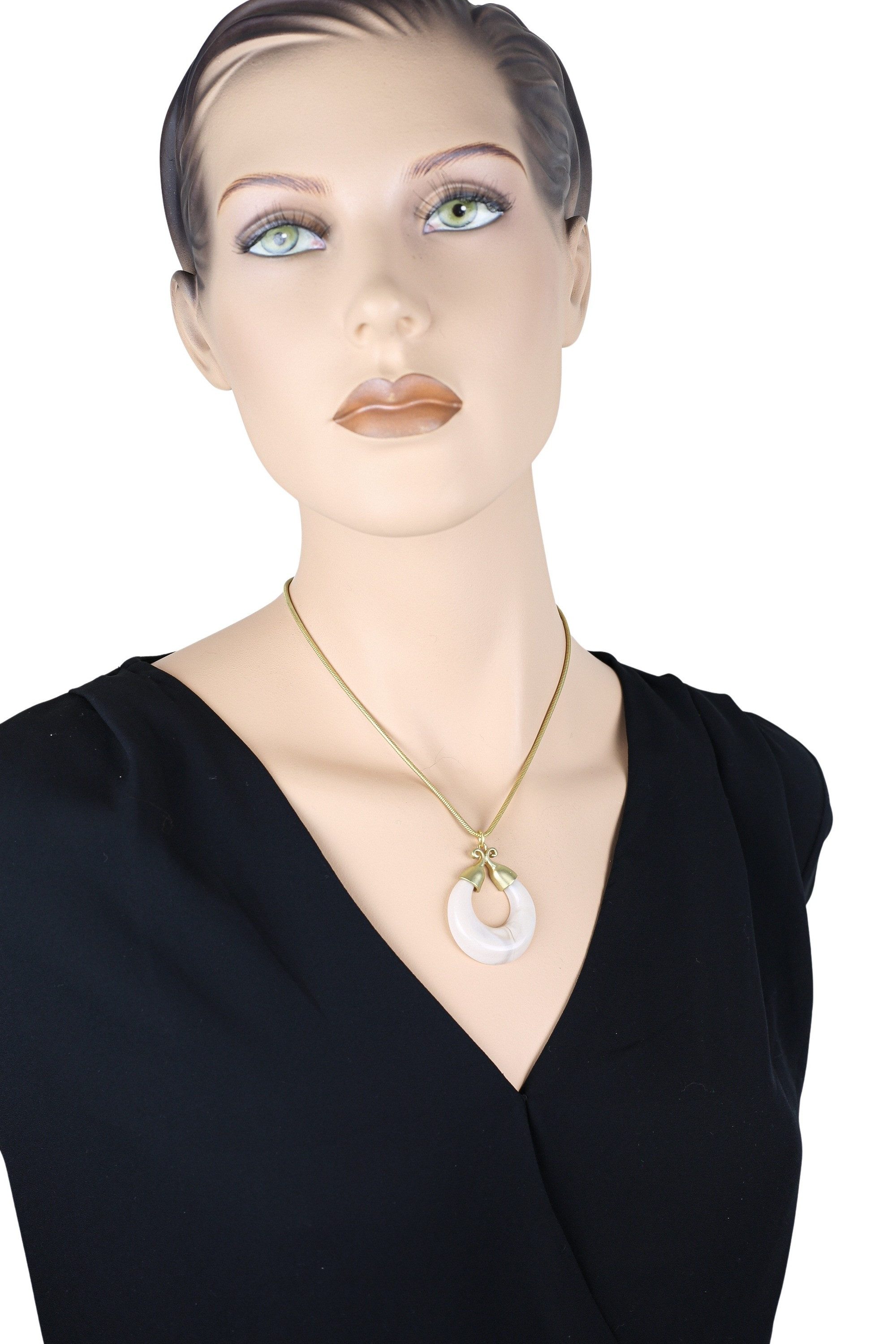 COLLEZIONE ALESSANDRO Kette mit Anhänger "Marble Glow" altgold mit marmorie günstig online kaufen