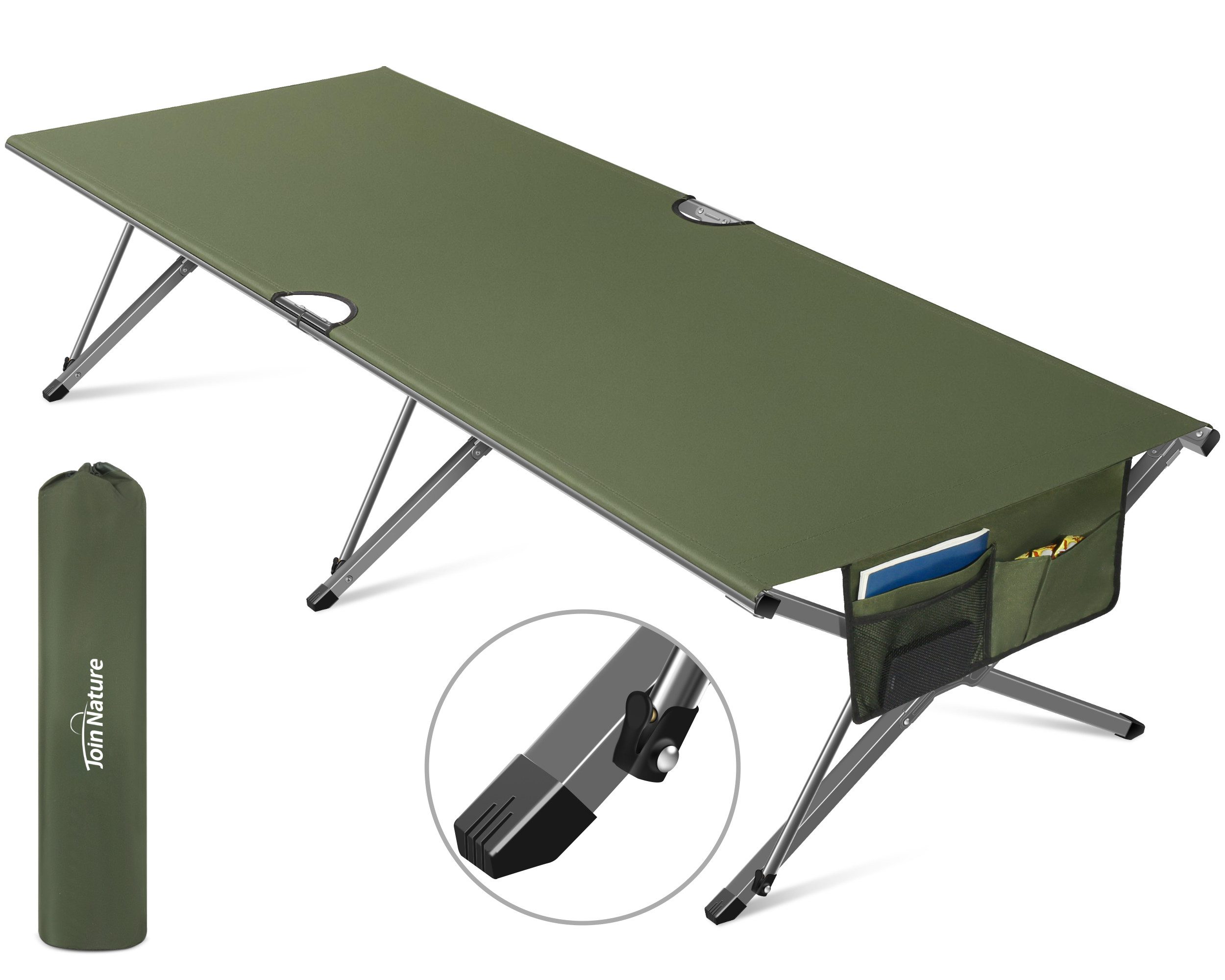 HOMECALL Feldbett Klappbar Campingbett Klappbett karpfenliege günstig online kaufen