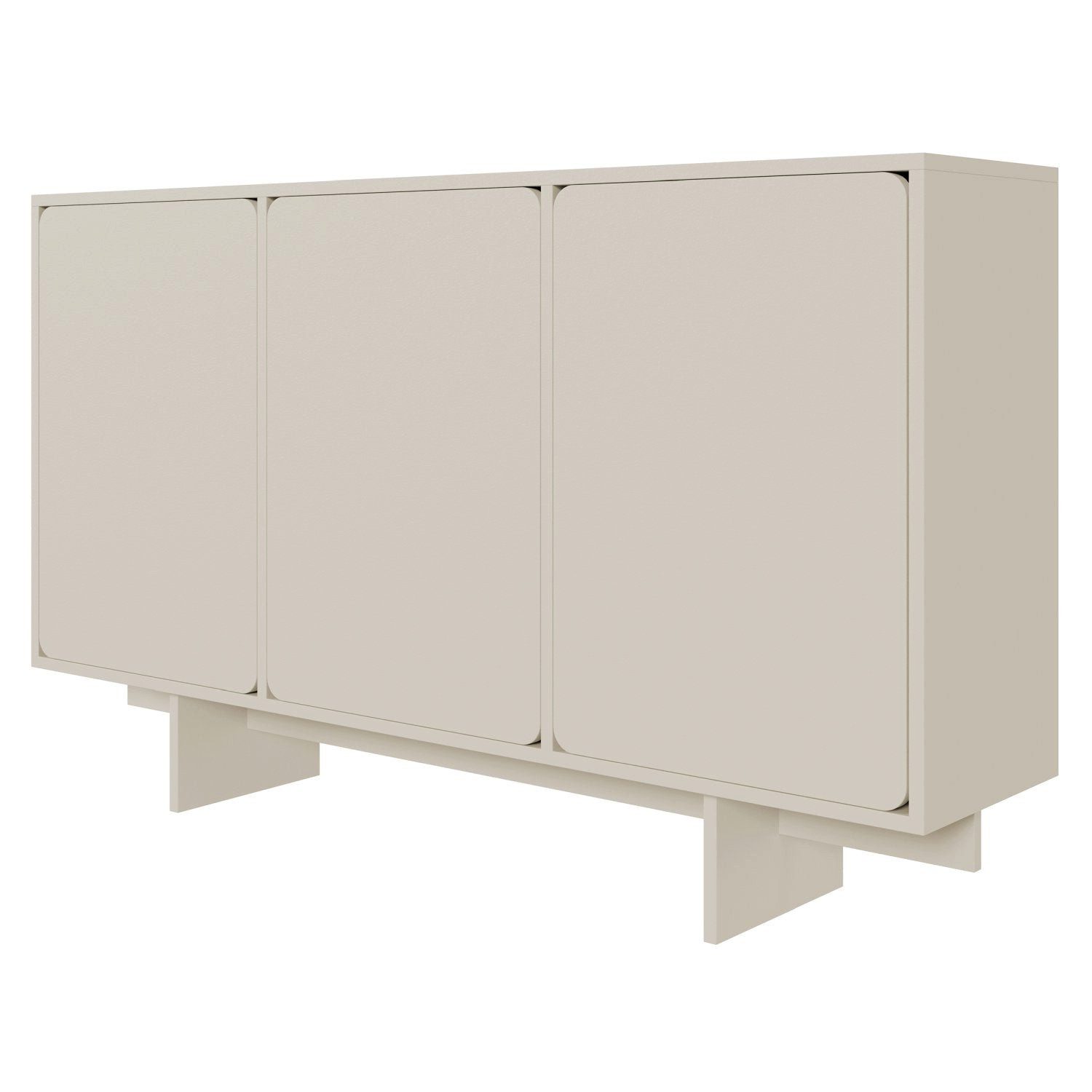 Selsey Sideboard WUWU, 3-türig mit 6 Fächern greige 150 cm