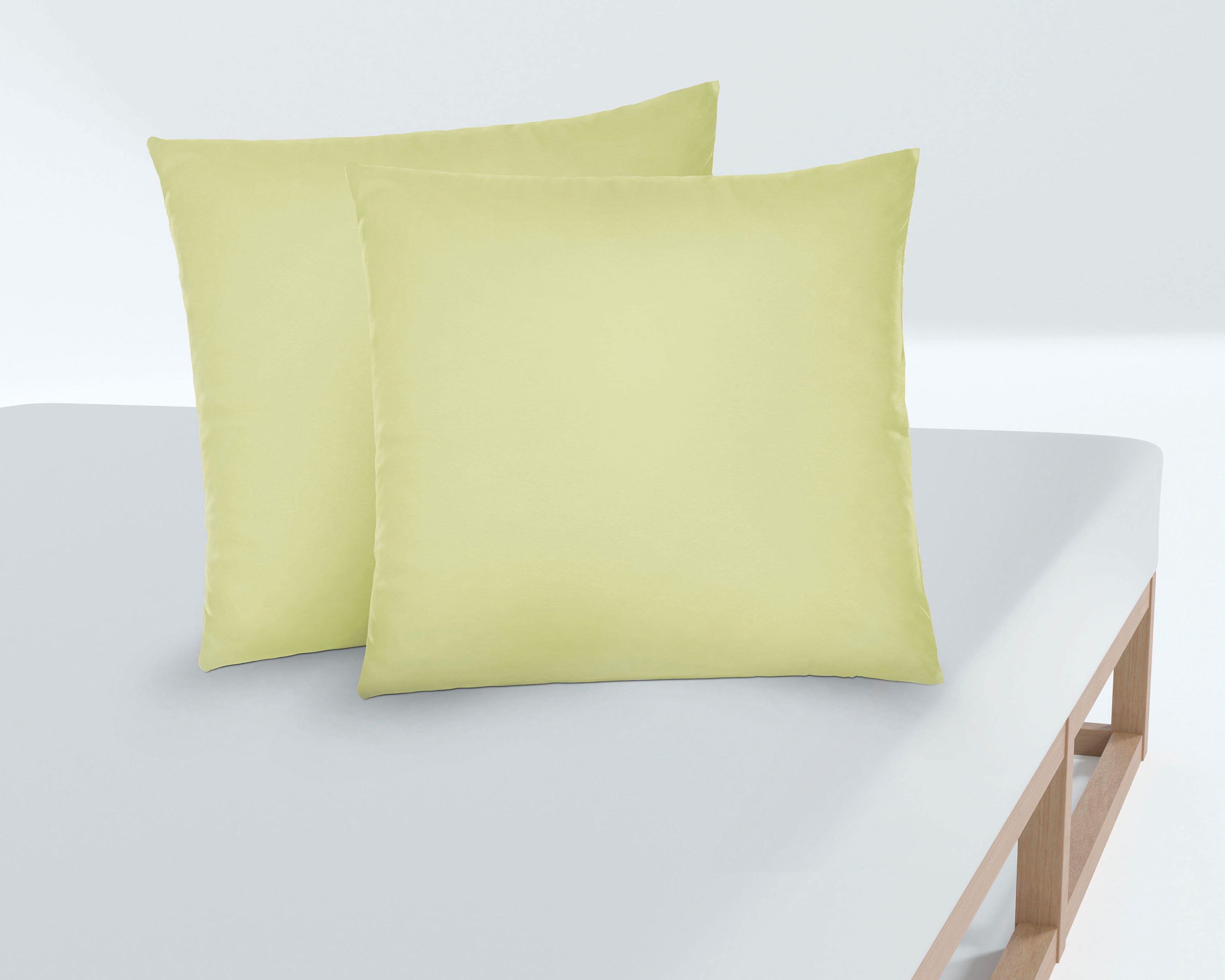 Biberna Kissenbezug Michi Feinjersey mit Reißverschluss, (2 Stück), verschi günstig online kaufen