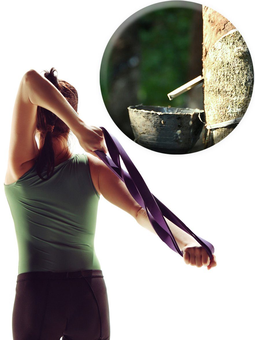 Croch NT409 Fitnessband (Kein), Widerstandsband aus Naturlatex Ideal für Klimmzughilfe