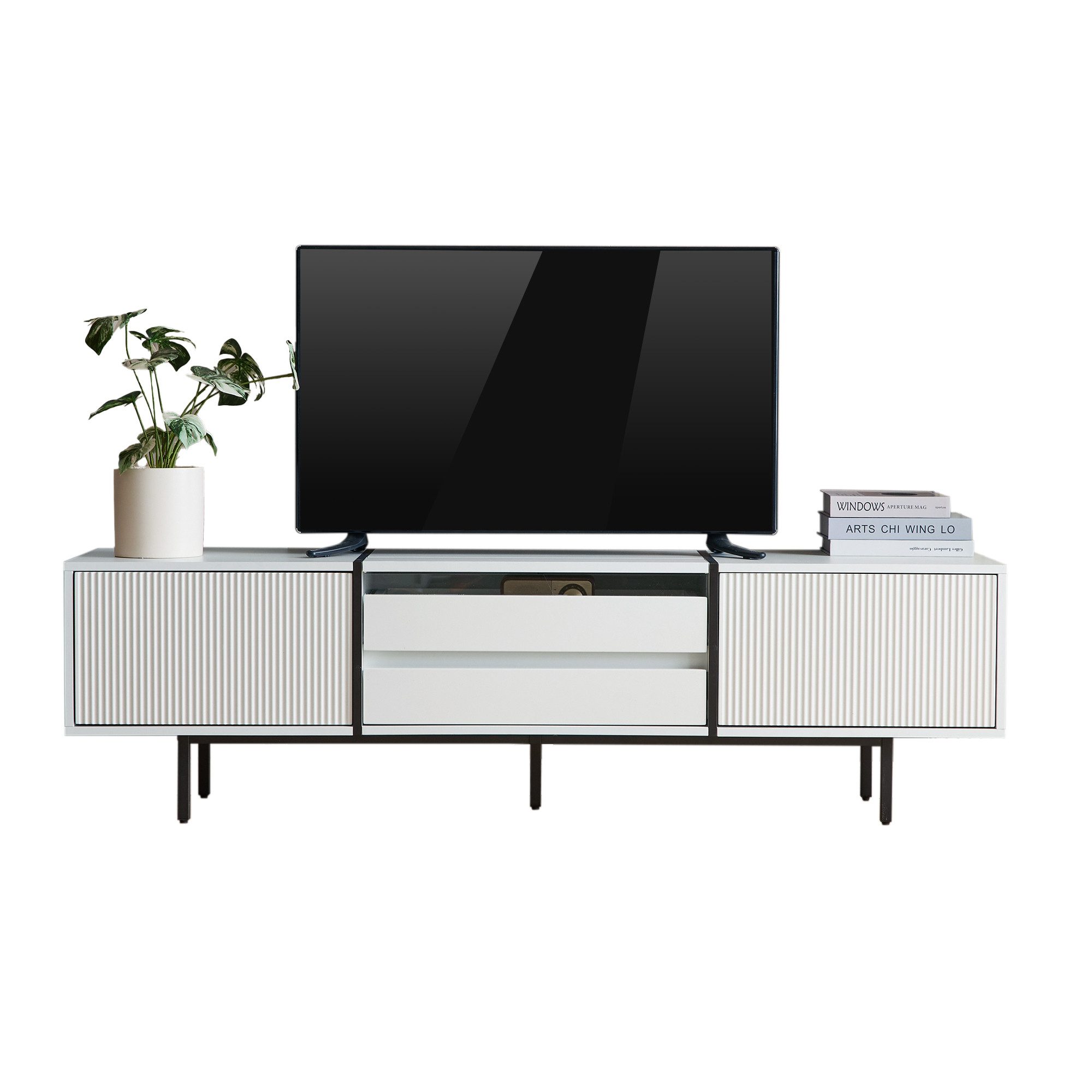BlingBin TV-Schrank Lowboard mit ausziehbaren Schubladen günstig online kaufen