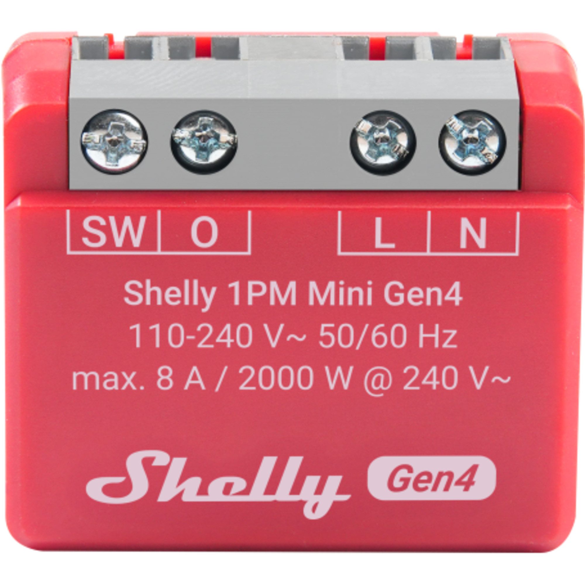 Shelly Relais-Modul Shelly 1PM Mini Gen4, Relais, (2er Pack)