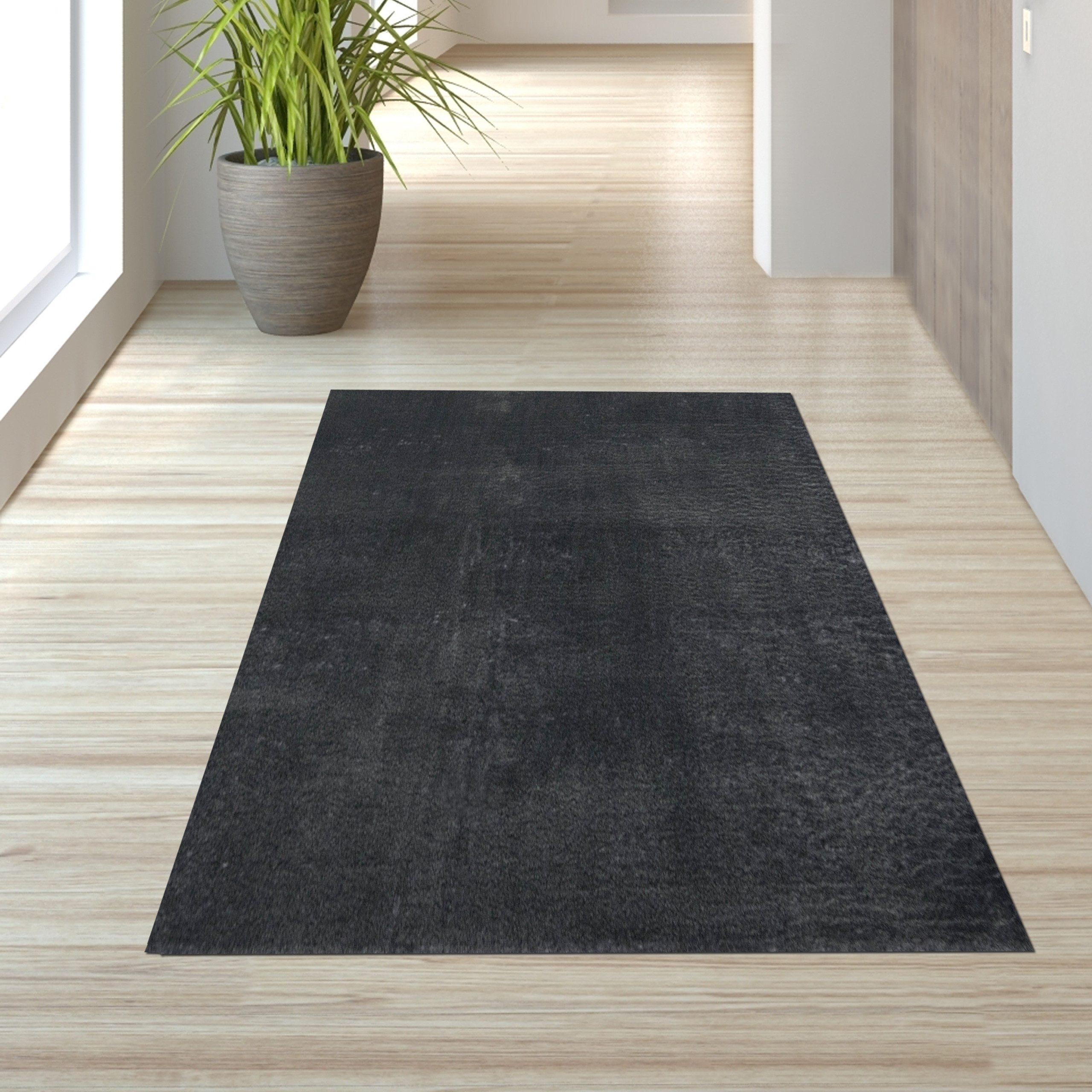TeppichHome24 Teppich Teppich Shaggy Flokati in anthrazit, rechteckig günstig online kaufen