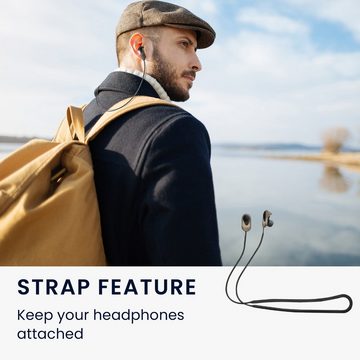 kwmobile Kopfhörer-Schutzhülle 2in1 Hülle und Halteband für Sony WF-1000XM3, Kopfhörer Band Strap und Case Set