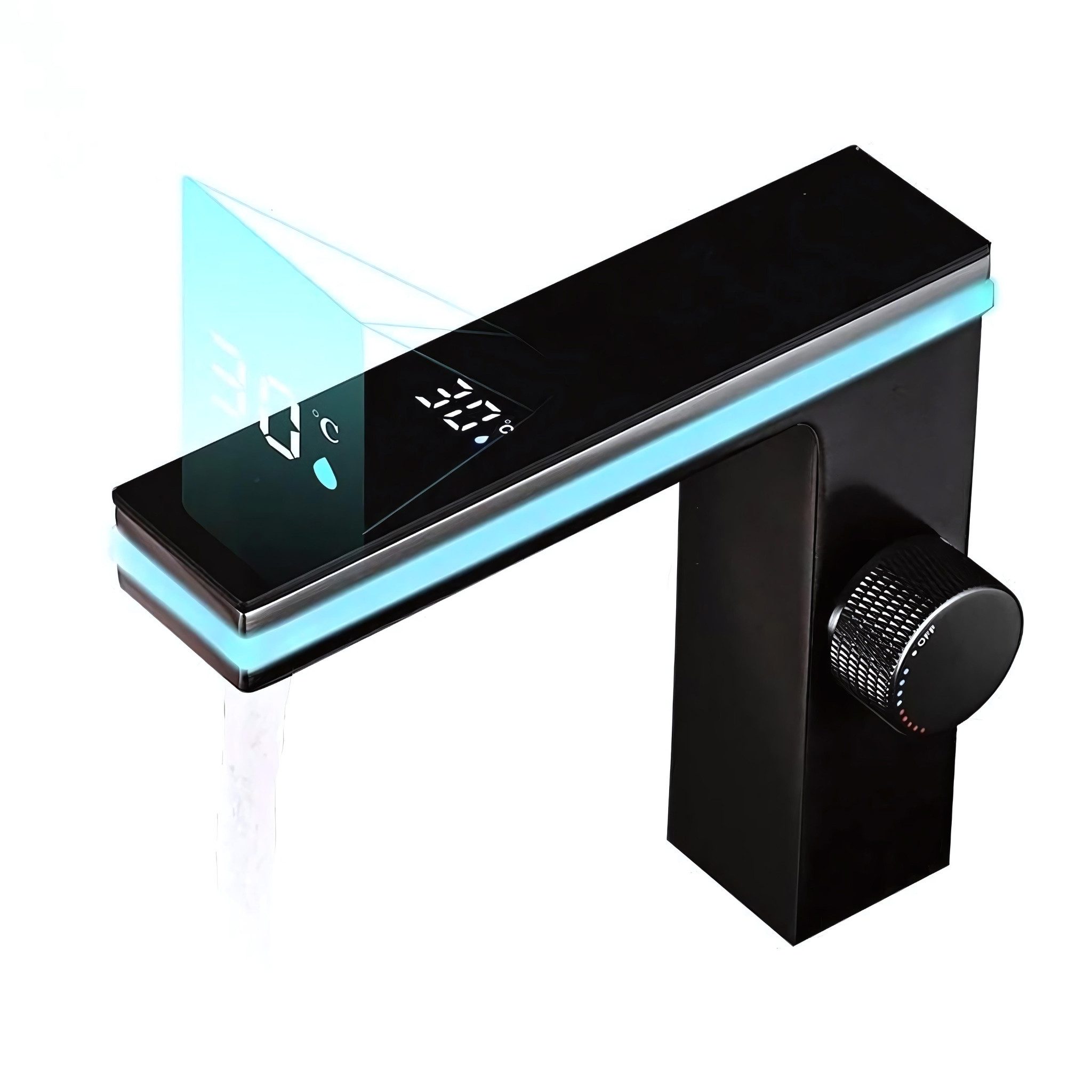 LuxaSteel Waschbeckenbrause Wasserhahn, Badarmatur, LED Wasserhahn günstig online kaufen