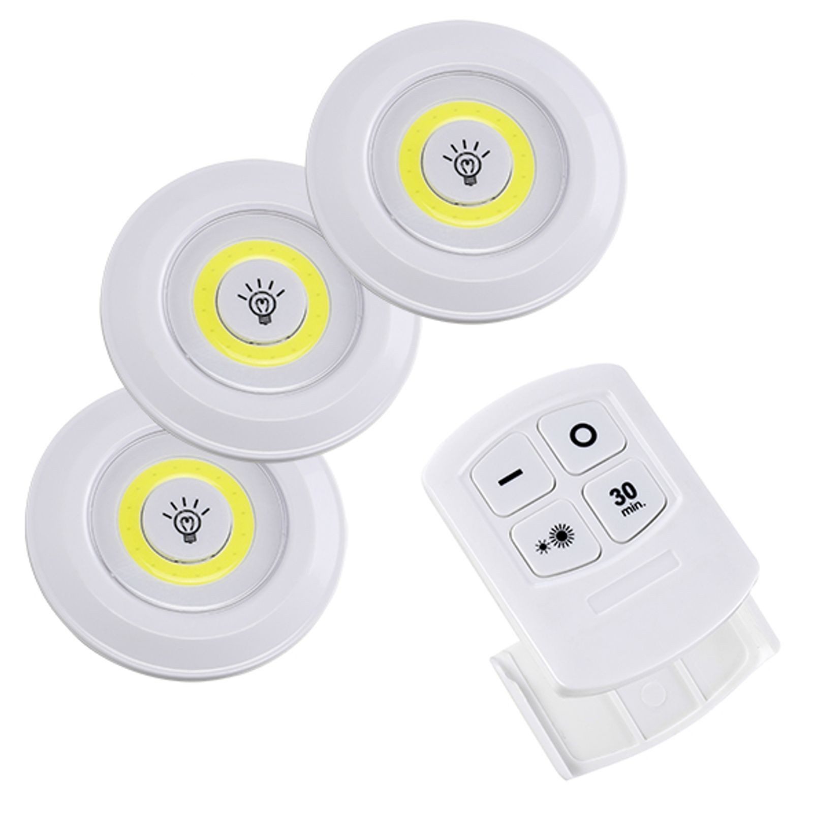 Gravidus Schrankleuchte 3er LED Unterbauleuchten mit Fernbedienung