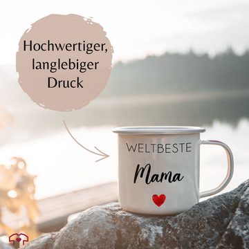 Shirtracer Tasse Weltbeste Mama, Muttertagsgeschenke für Mama, Mama Geschenk, Gesche, Stahlblech, Mama