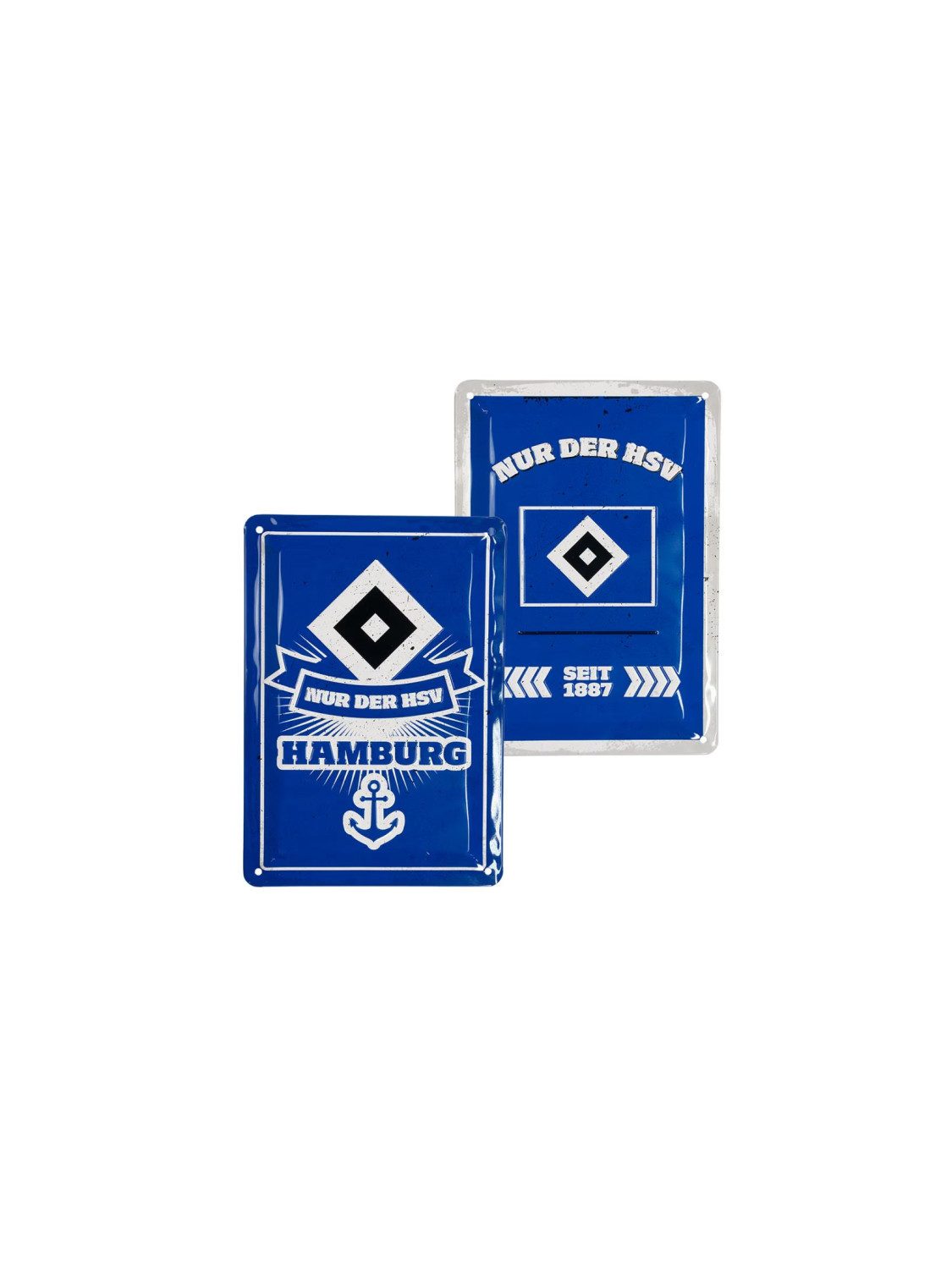 VertriebsArena GmbH Wanddekoobjekt HSV Blechschild 2er Set