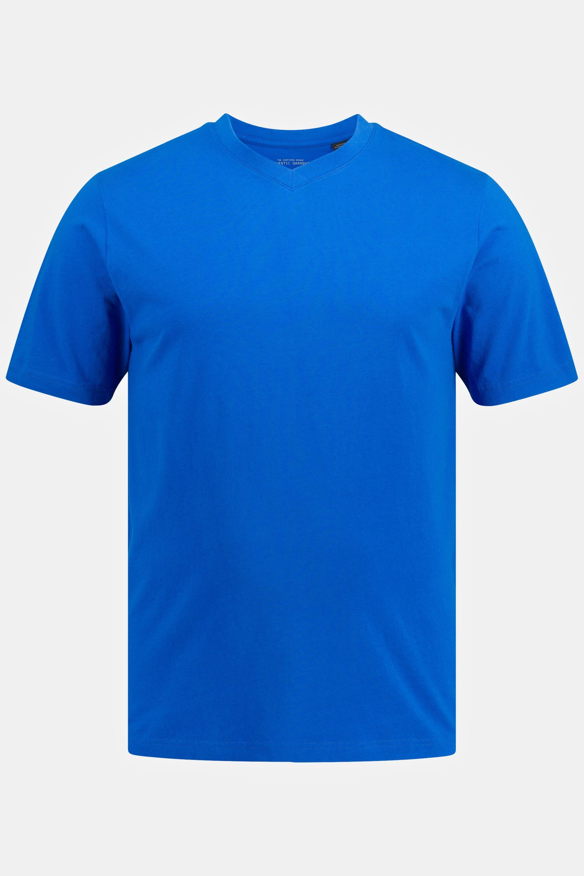 V-Ausschnitt 8XL T-Shirt JP1880 T-Shirt Basic blau bis