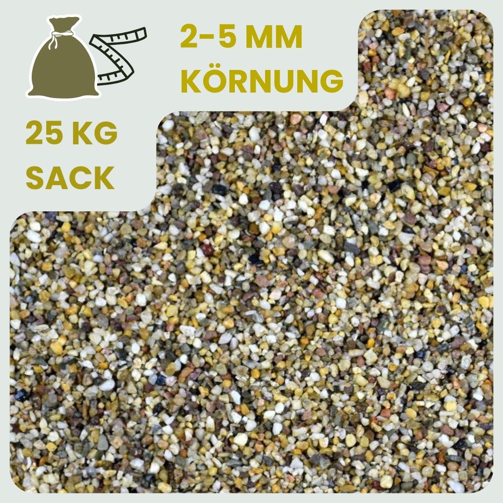 GarPet Kieselsteine Kieselsteine Garten 25kg Quarzkies Zierkies Buntkies Teichkies Quarz