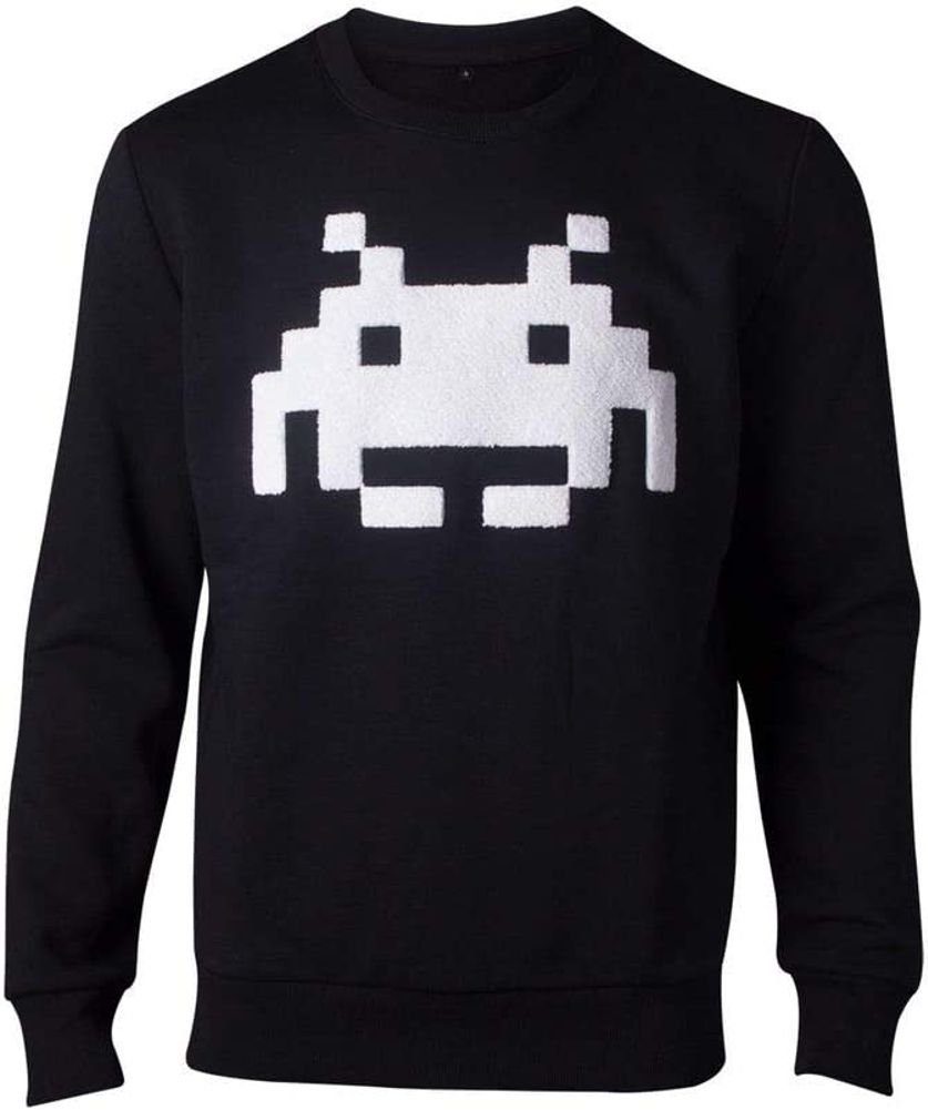 INVADERS Invaders Space Chenille Sweatshirt schwarz Retro Sweatshirt SPACE Games