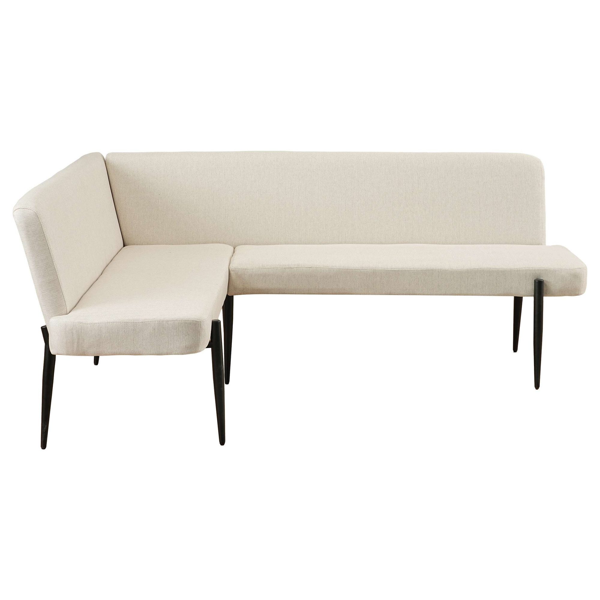 OTTO home Eckbank Frida, Federkern, pflegeleichtem Velours oder Webstoff Bezug, Breite 210 cm