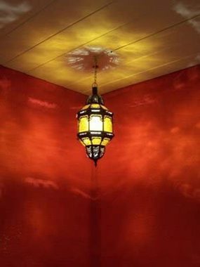 Marrakesch Orient & Mediterran Interior Deckenleuchte Orientalische Lampe Pendelleuchte Fula 45cm, ohne Leuchtmittel, Handarbeit