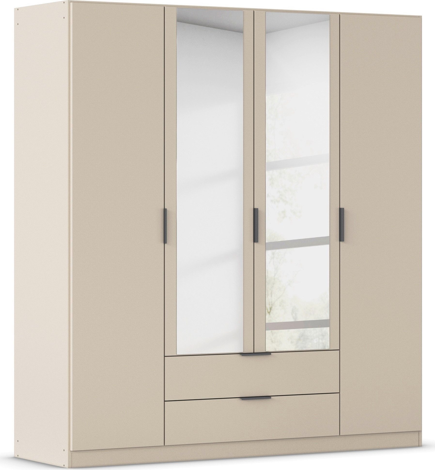 rauch Kleiderschrank Drehtürenschrank Schrank Garderobe Ankleide Schlafzimmer LAGOA (3 verschiedene Ausstattungen BASIC/CLASSIC/PREMIUM (inkl. SOFT-CLOSE) geräumige Schubladen, 3 Breiten, optional mit Aufsatz MADE IN GERMANY