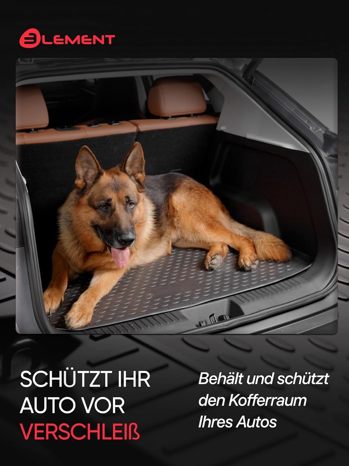 LEMENT Kofferraummatte Laderaumwanne passend für OPEL Insignia II ab 2017 Kombi (1 St), für OPEL Insignia Pkw, Passgenau – Bild 4 von 5
