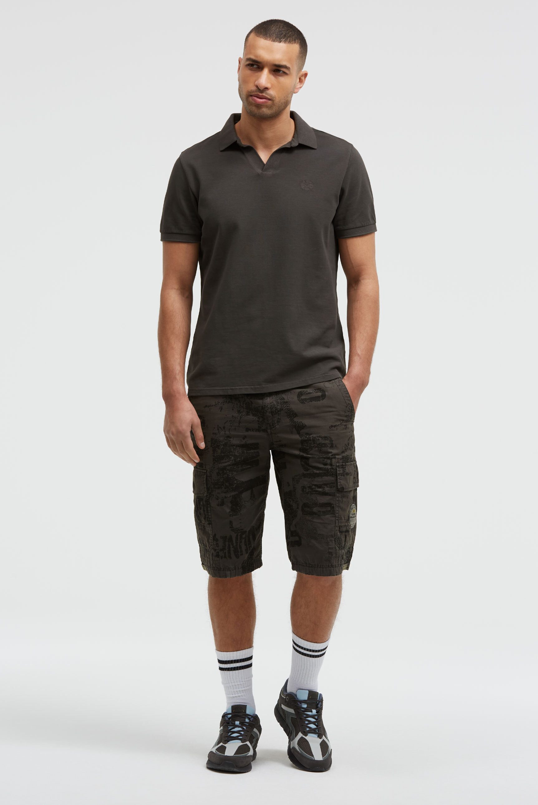 CAMP DAVID Shorts mit All Over Print