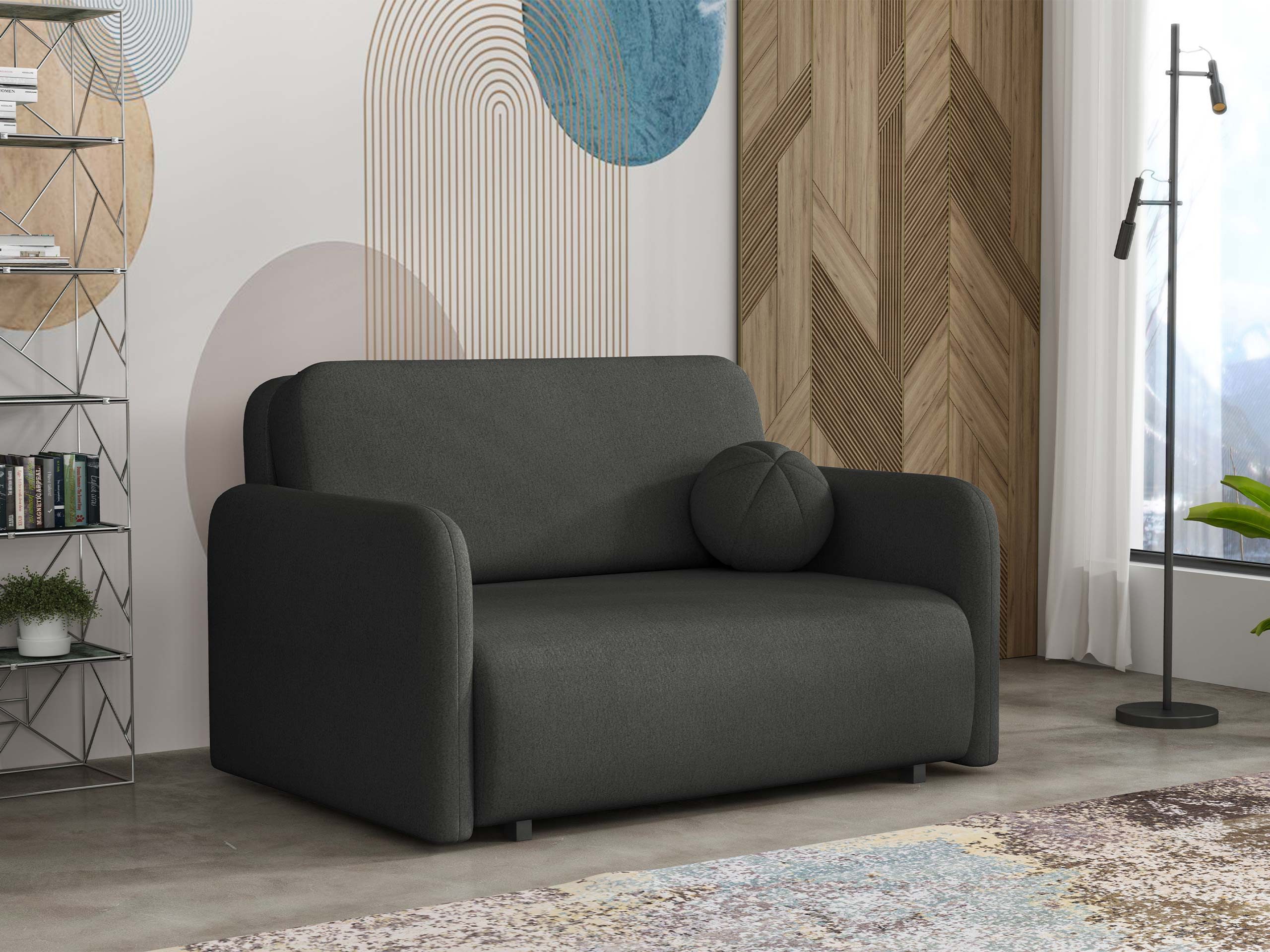 MIRJAN24 Schlafsofa Viva Sun II, mit Schlaffunktion und Bettkasten, zwei Sitzer, 130x103x85 cm