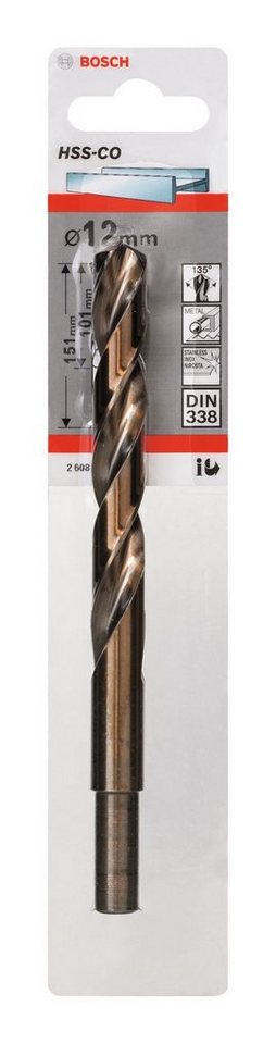 Thumbnail - BOSCH Metallbohrer, HSS-Co (DIN 338) - 12 x 101 x 151 mm - 1er-Pack