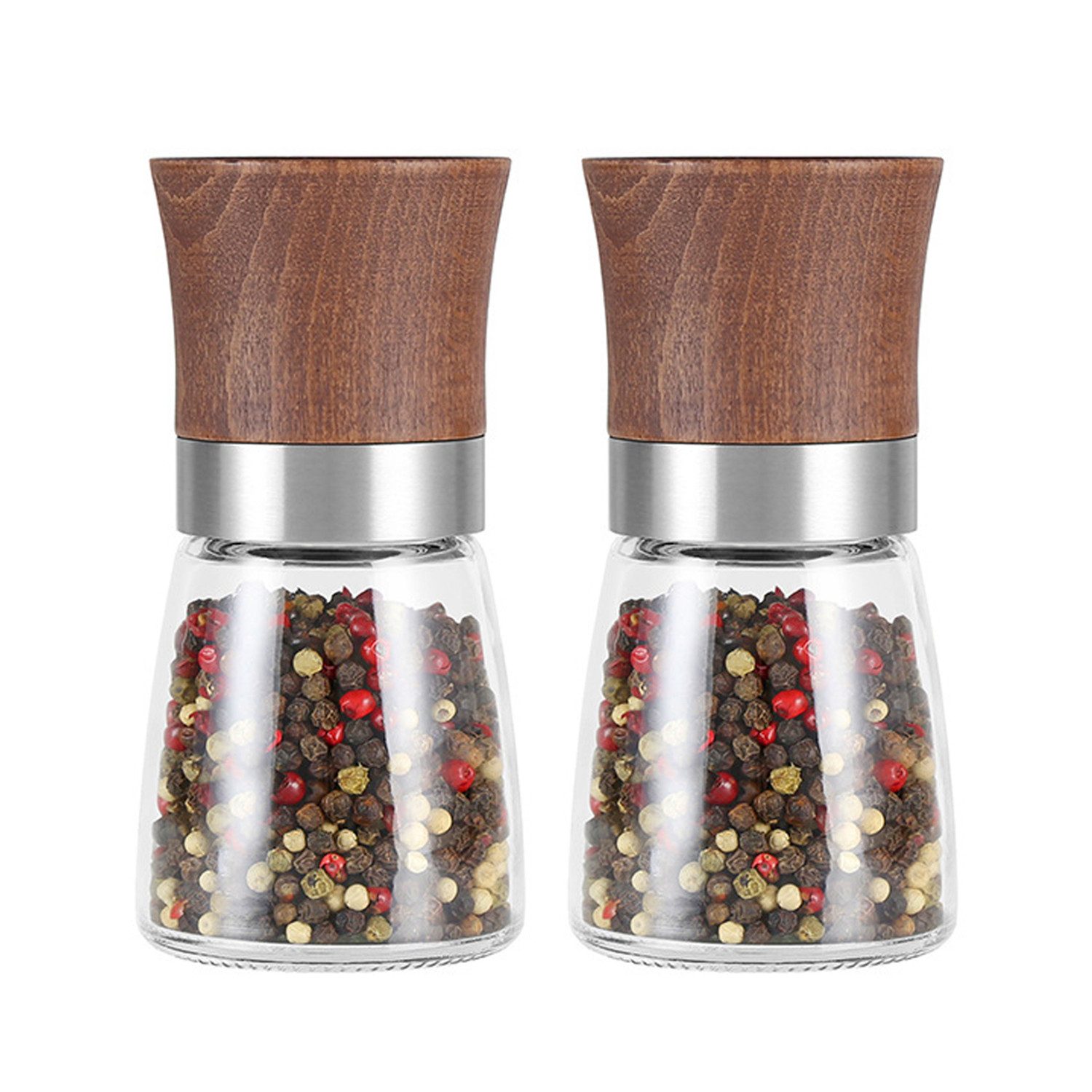 Salz-/Pfeffermühle 2x Pfeffermühle Salzmühle Gewürzmühle Mühle Gewürze Chili Salz