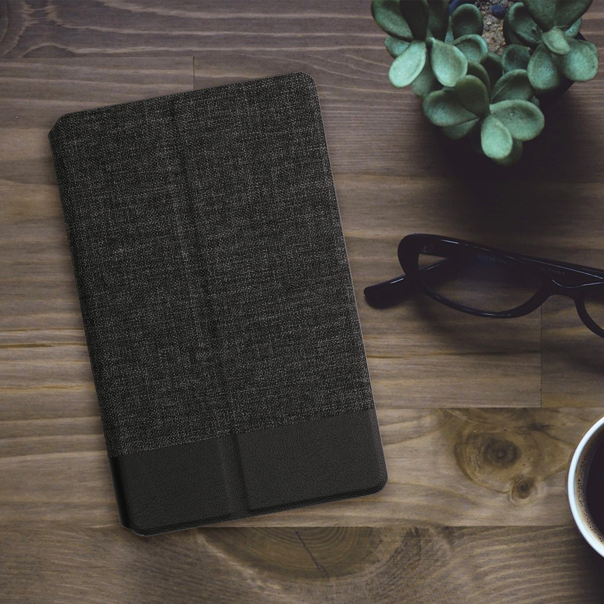 kwmobile Etui Hülle für Lenovo Tab M8 (Gen 4), Slim Tablet Cover Case Schutzhülle mit Ständer