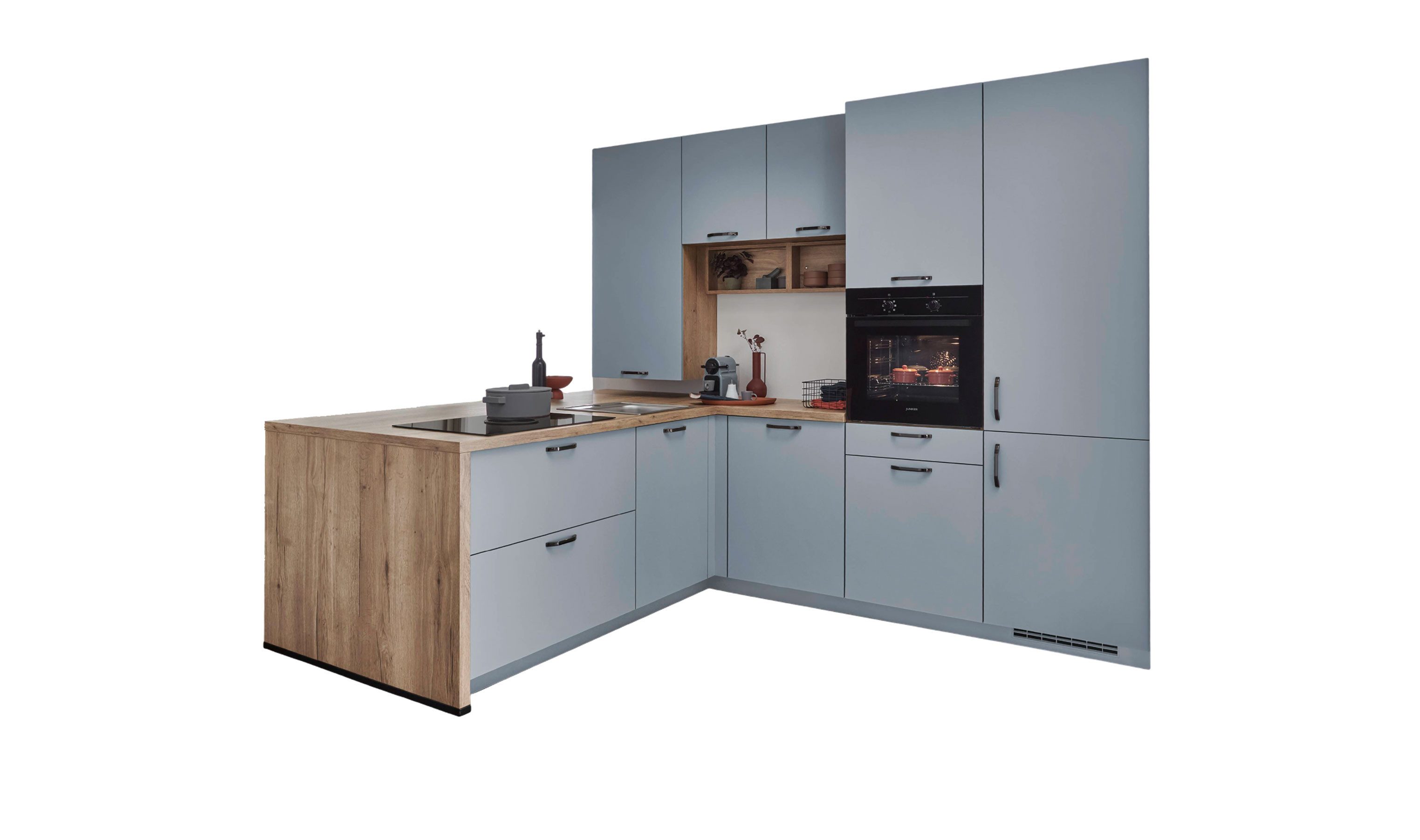 nobilia® Winkelküche Brest, individuell anpassbar, gratis Кухниplanung mit Profis, (Breite 280cm), vormontiert, wahlw. mit E-Geräten, Preis inkl.Lieferung