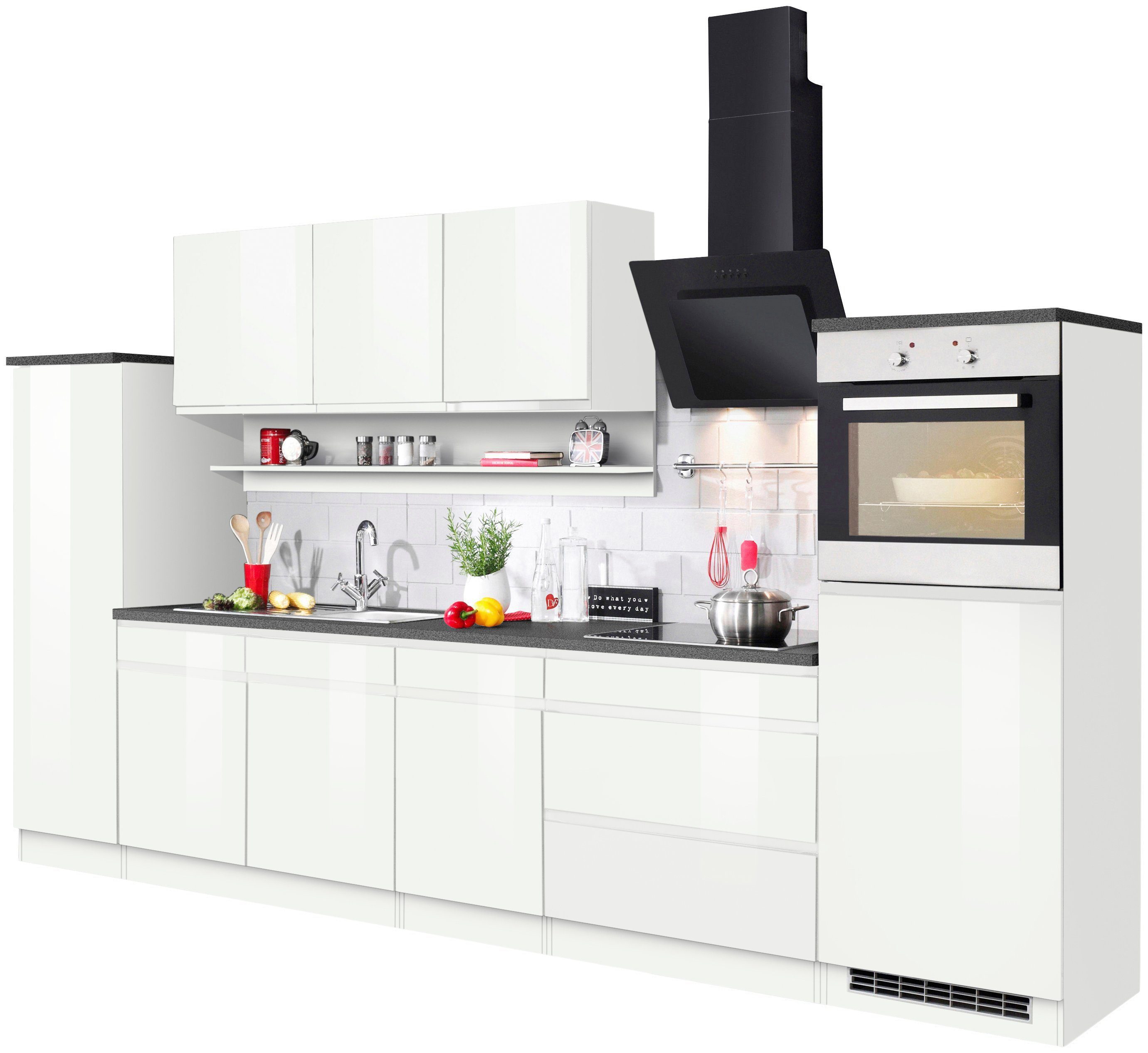 KOCHSTATION Küchenzeile "KS-Virginia", Breite 290 cm, wahlweise mit Indukti günstig online kaufen