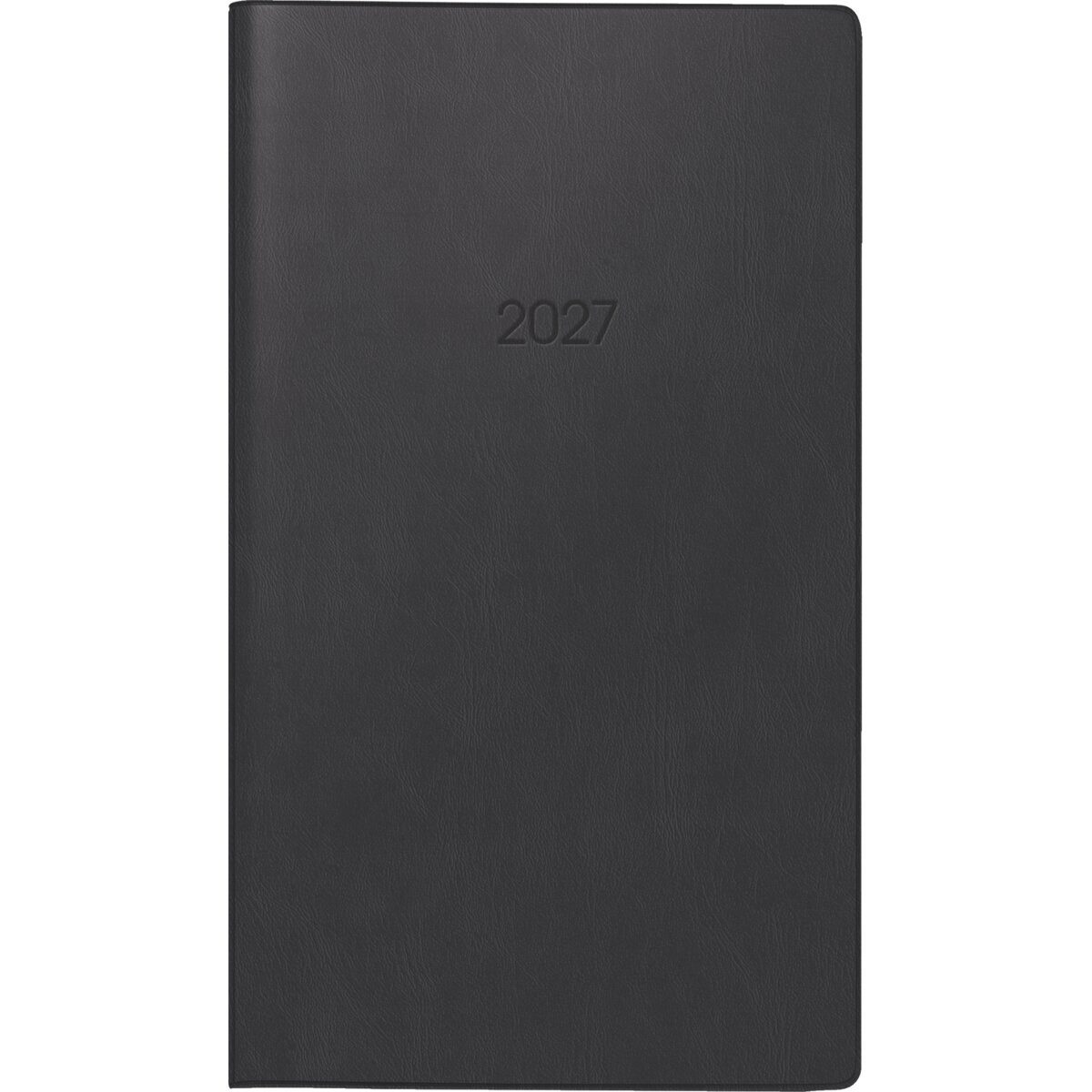 Taschenkalender Taschenkalender 746 8,7x15,3cm 1 Monat/2 Seiten Kunststoff schwarz 202