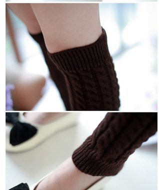 FIDDY Socken Herbst und Winter gestrickte warme Socken im koreanischen Stil (1-Paar)