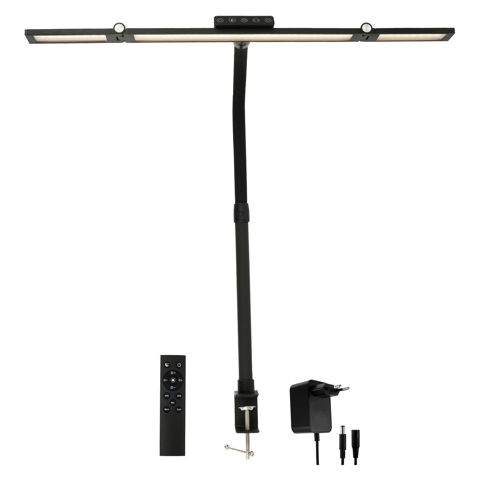 OKWISH LED Schreibtischlampe Klemmbar Bildschirmlampe 24W günstig online kaufen