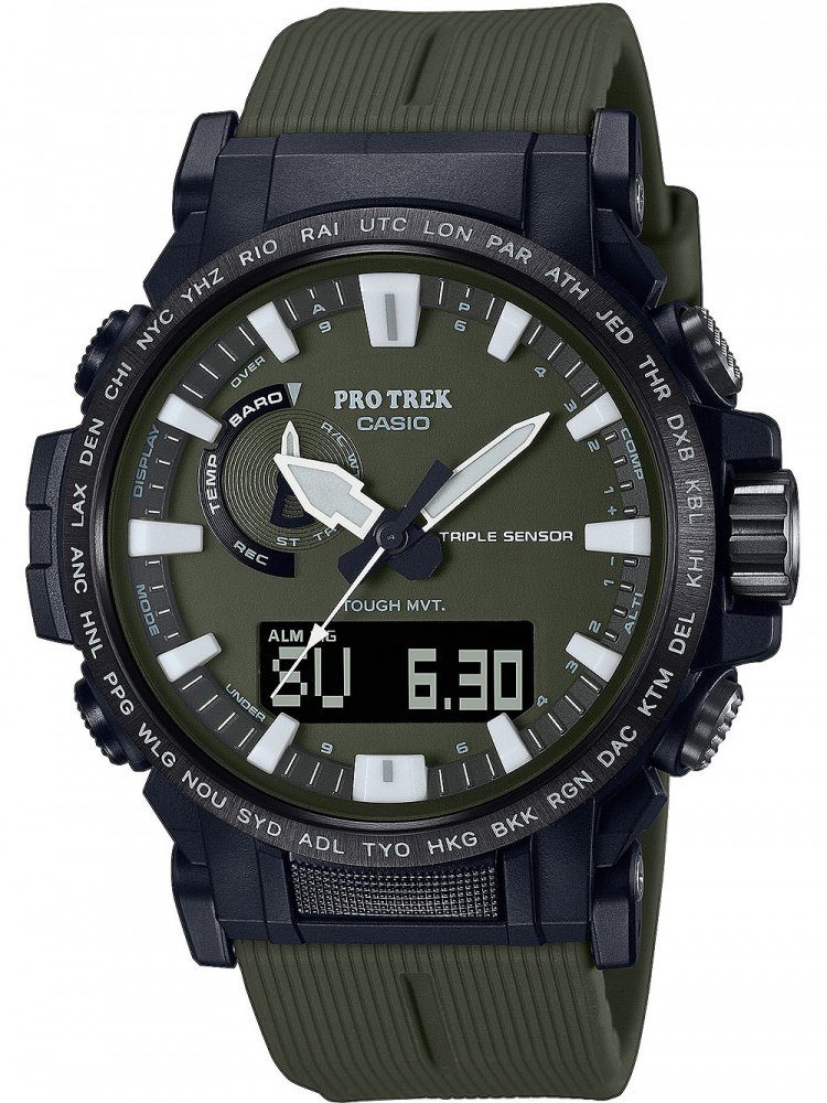 Casio Controlled CASIO Solar PRW-61Y-3ER Pro-Trek 10ATM Quarzuhr Radio 47mm