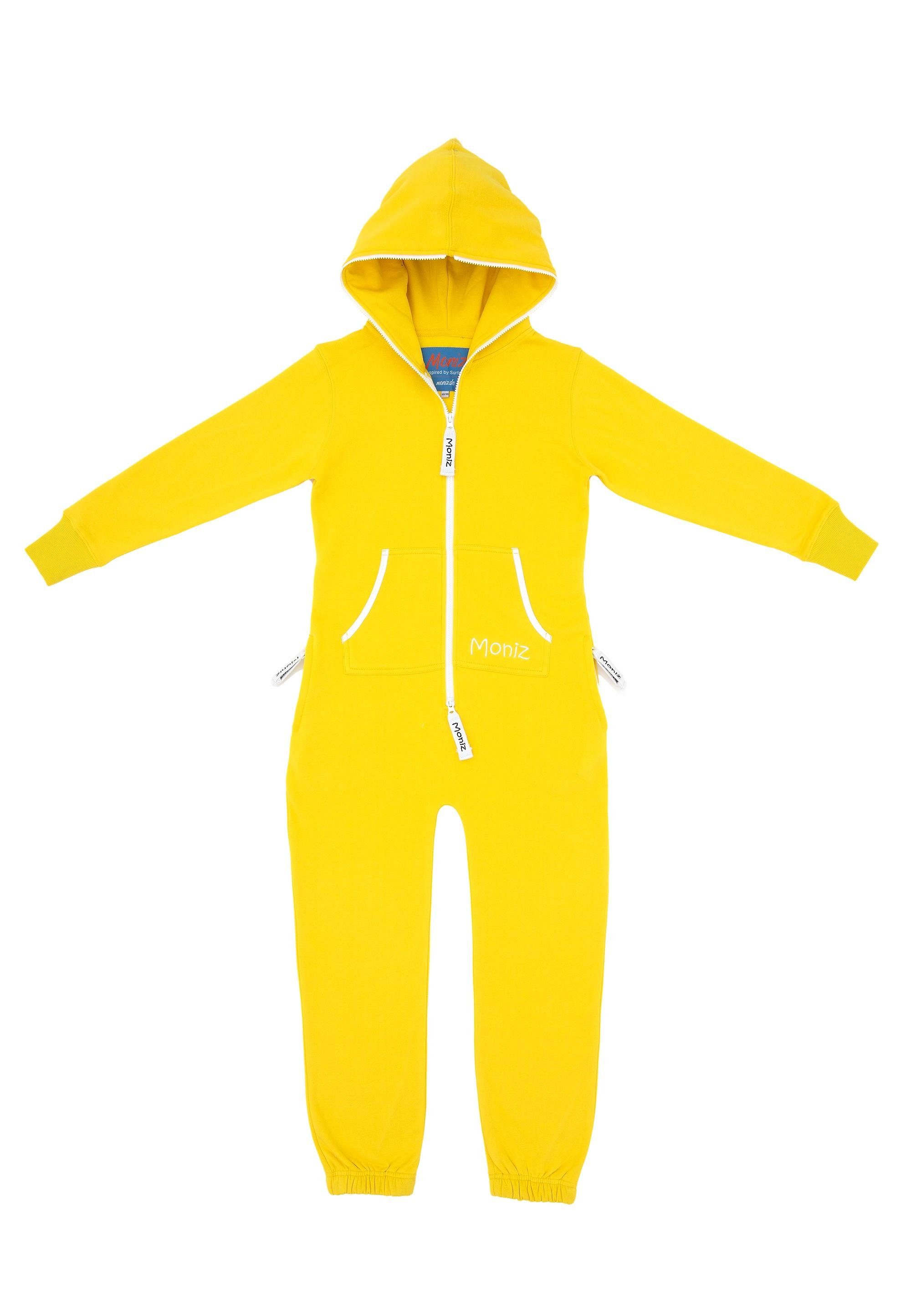 Moniz Jumpsuit mit kuscheligem Komfort gelb-weiß