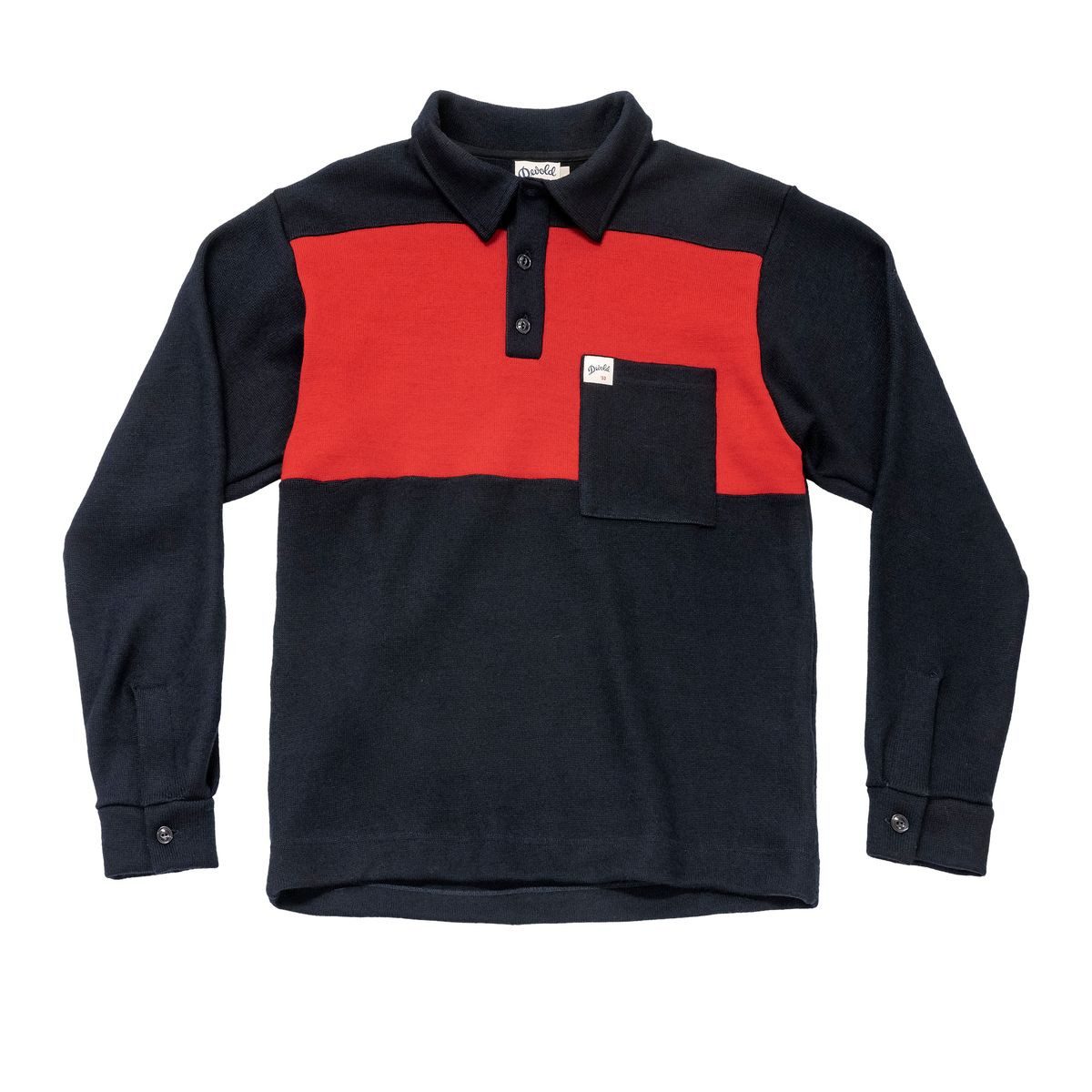 Devold Poloshirt Archive Ferry Polo Ein stilvolles Poloshirt aus hochwertiger Wolle, das Retro-Charme mit